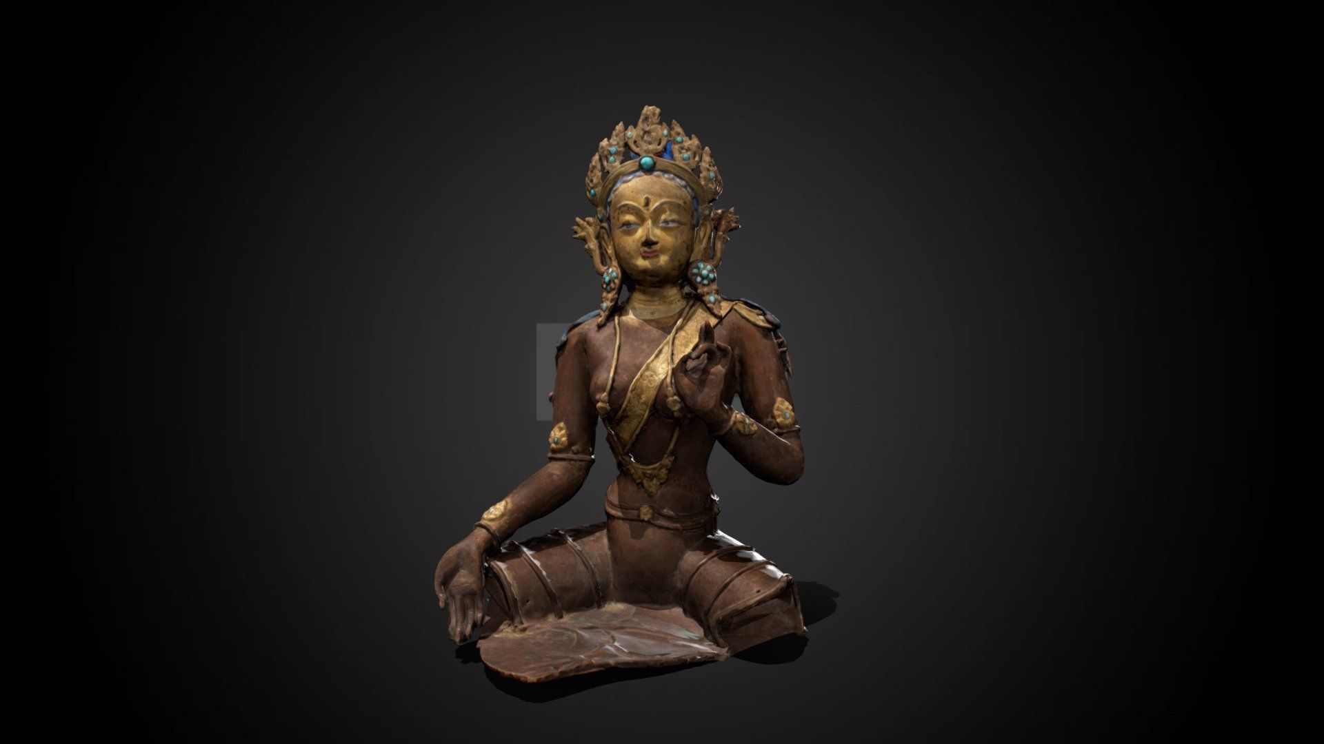 1920x1080 Green Tara, 14th 15th Century CE Free 3D Model By Minneapolis Institute Of Art [d2e466c]