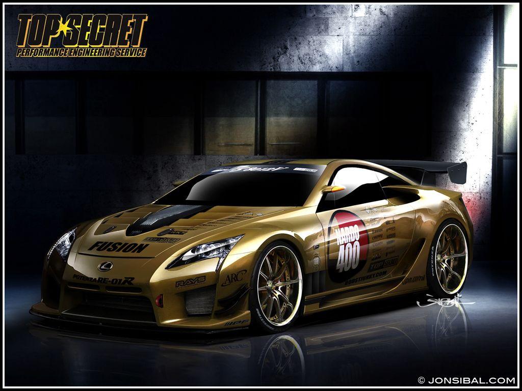 1024x768 TOP SECRET Lexus LF A Supercar