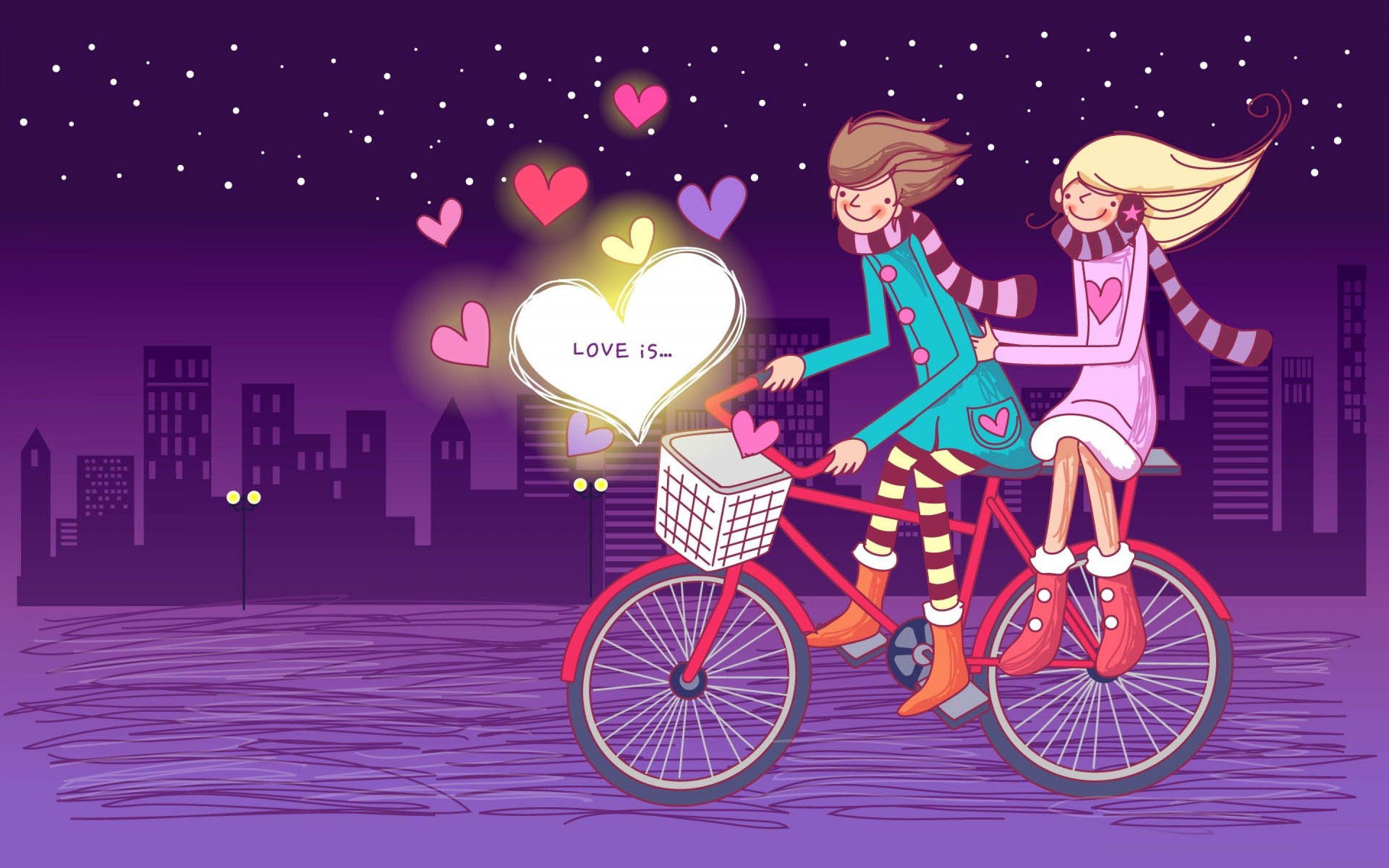 Cartoon Love Wallpapers - Top Free Cartoon Love Backgrounds -  WallpaperAccess