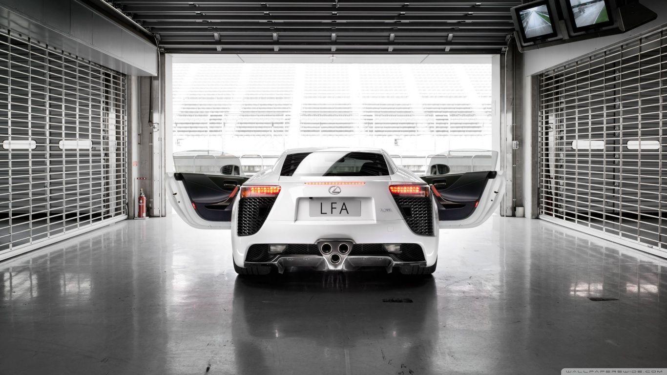 1366x768 Lexus LFA Nurburgring Edition Rear. Desktop Wallpaper