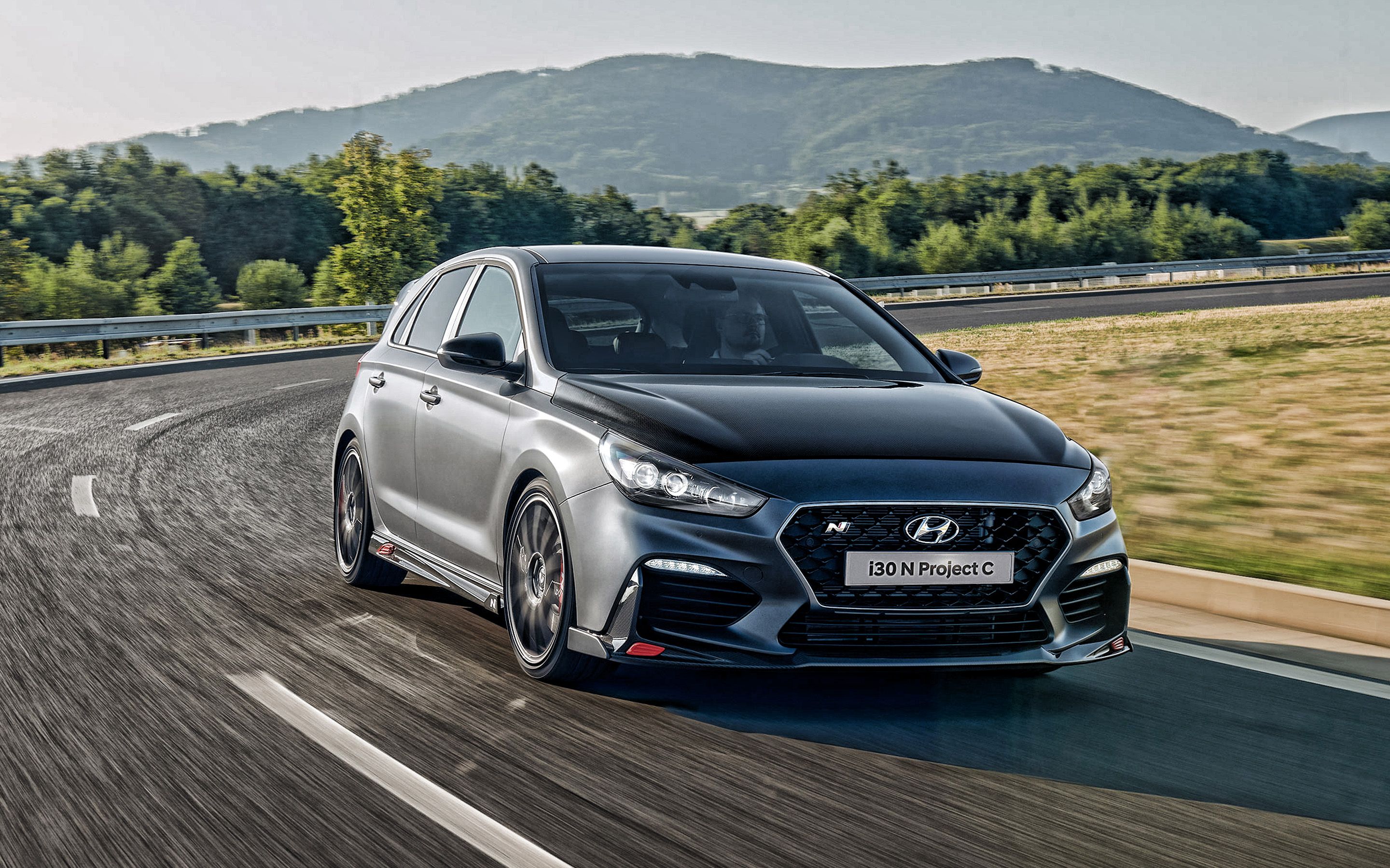 2880x1800 Download wallpaper Hyundai i30 N Project C, exterior, front view, gray hatchback, tuning i new gray i Korean cars, Hyundai for desktop with resolution 2880x1800. High Quality HD picture wallpaper