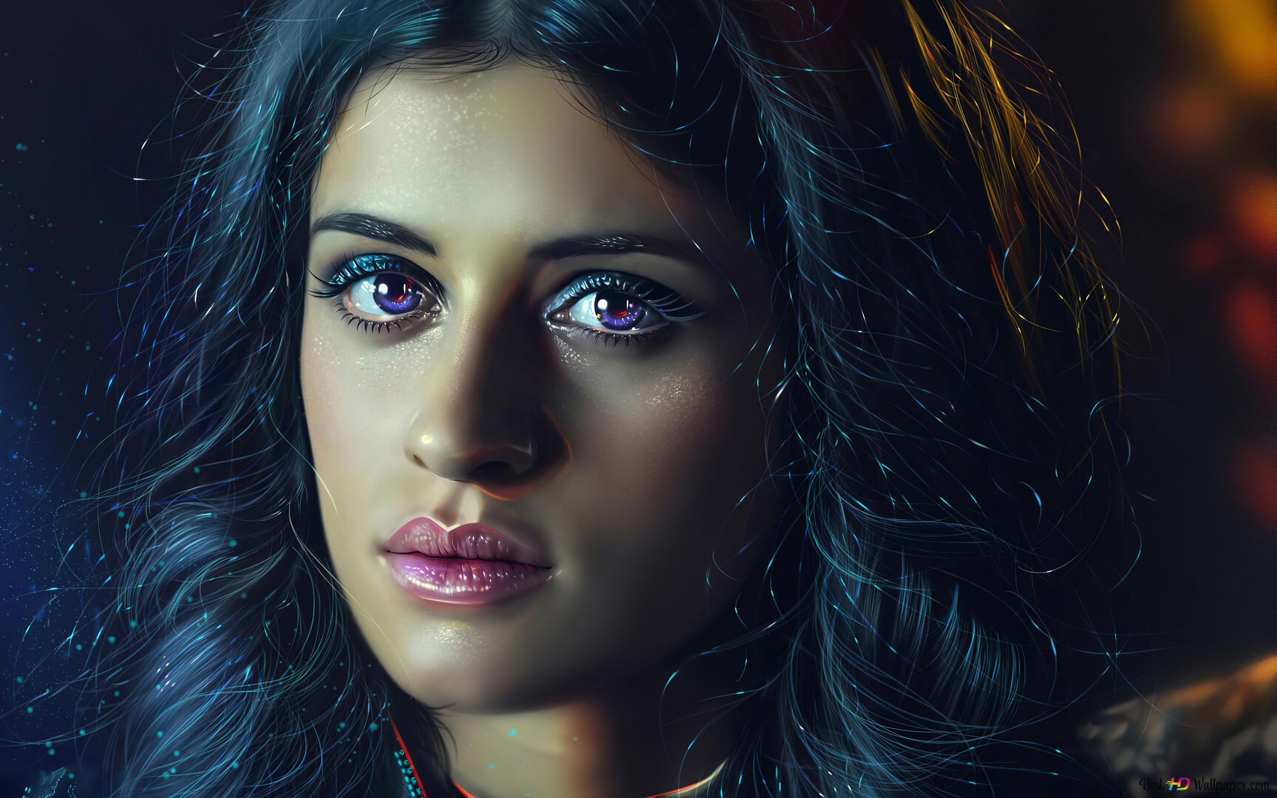 2560x1600 Anya Chalotra' (Fan Art) as Yennefer in The Witcher Netflix Series 4K wallpaper download