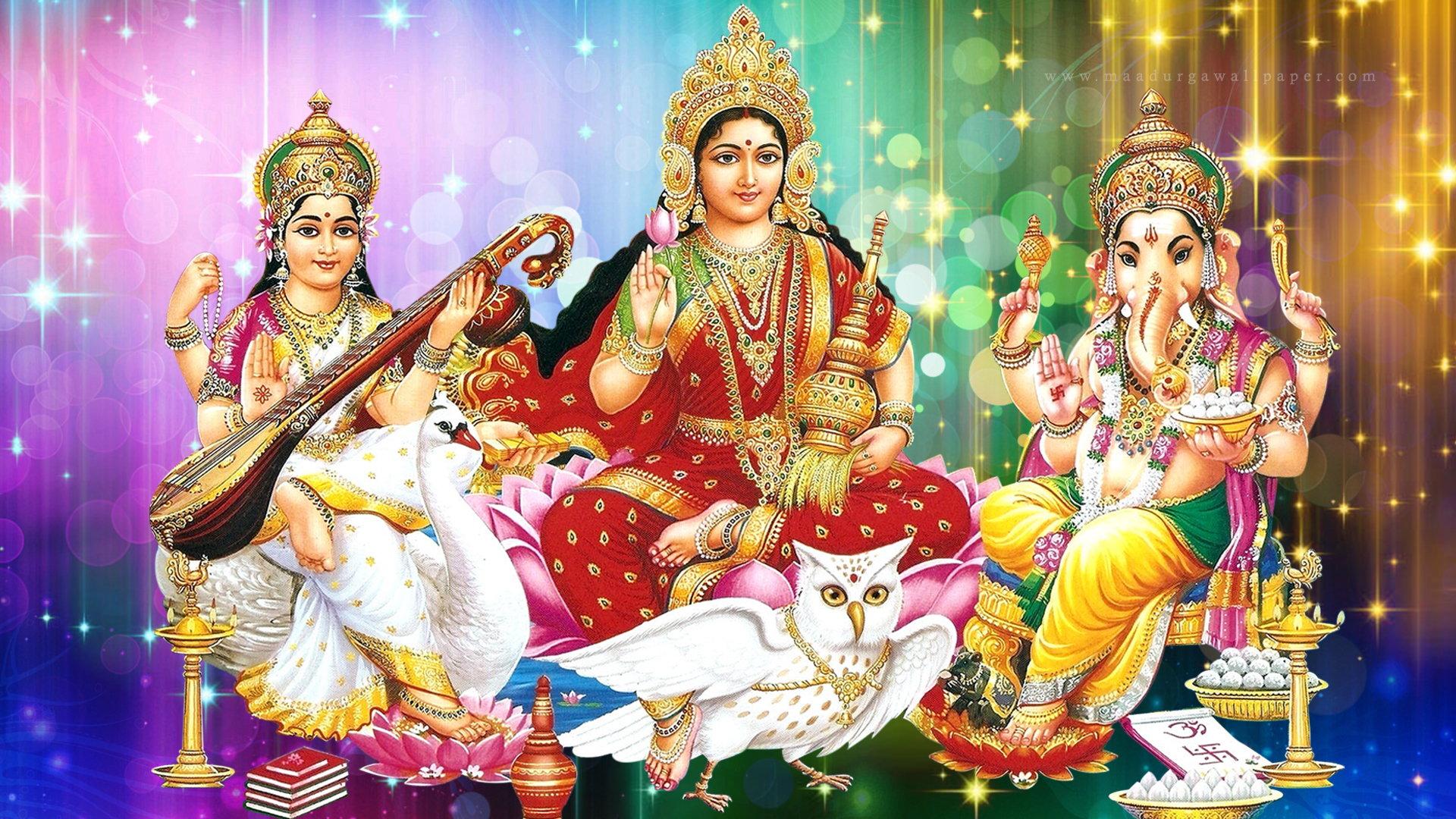 1920x1080 God Lakshmi Wallpaper