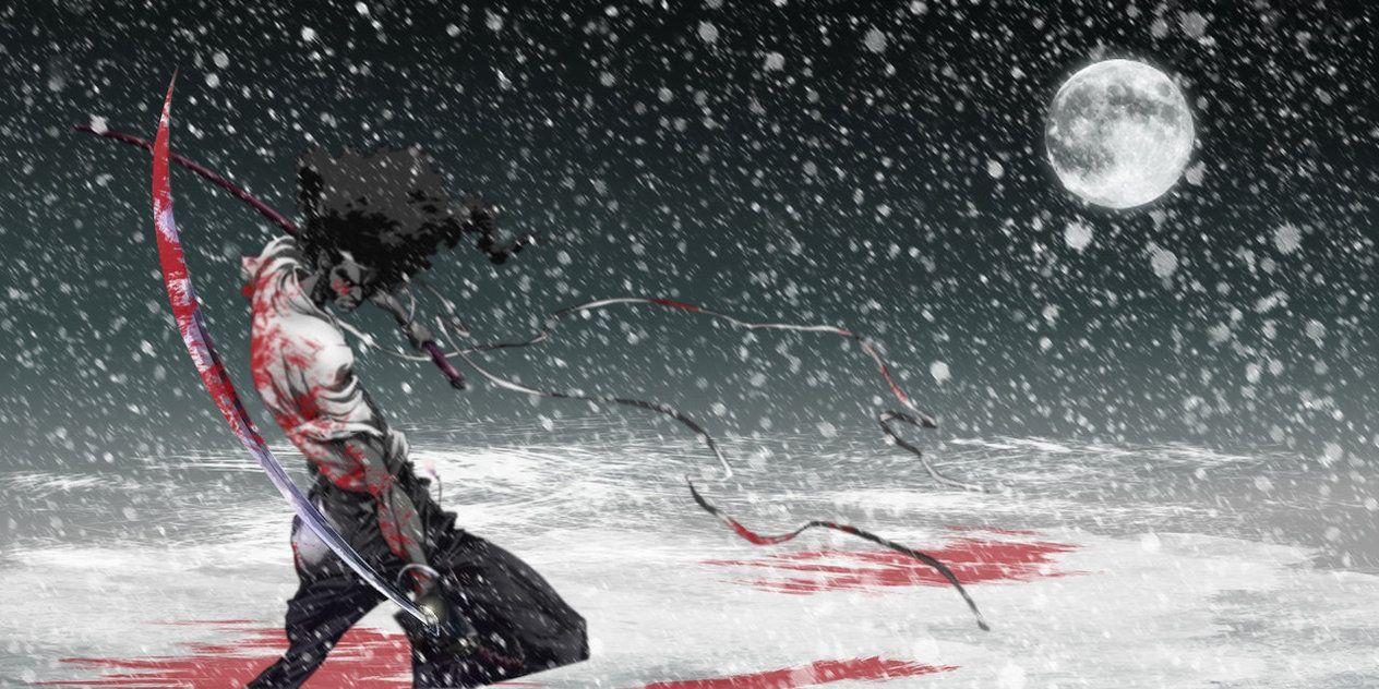 1264x632 Afro Samurai The Best Anime HD Wallpaper