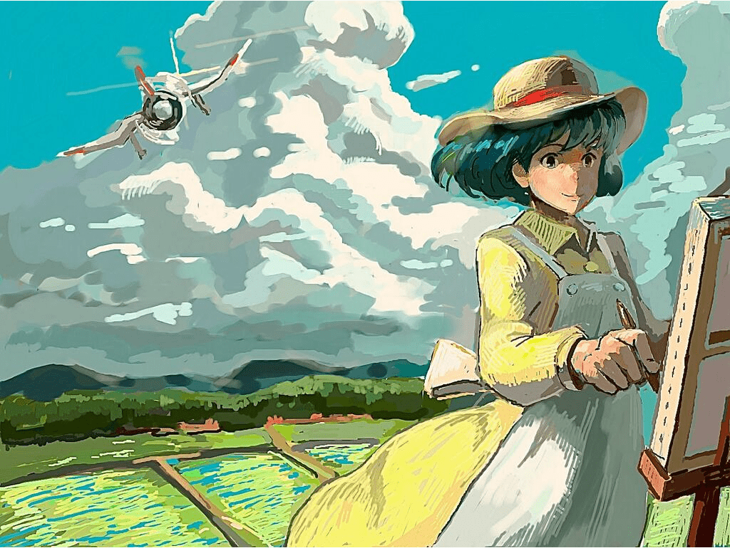 1024x770 Kaze Tachinu. Studio ghibli art, Ghibli, Wind rises