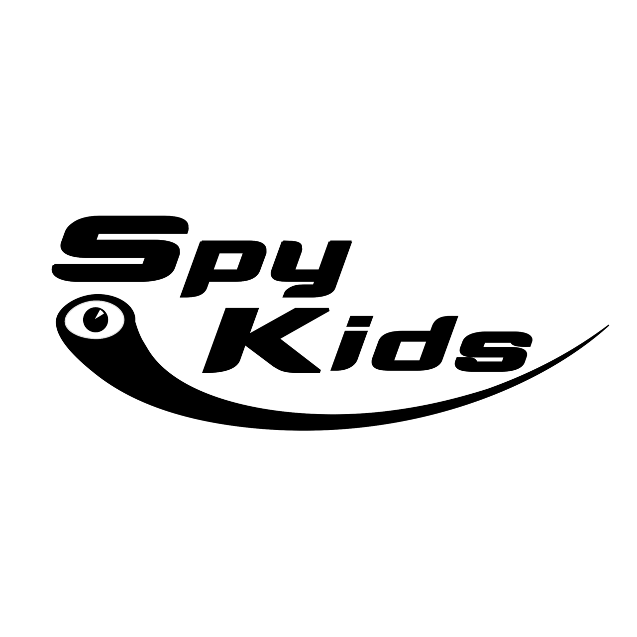 1280x1280 Spy Kids Logo Black and White