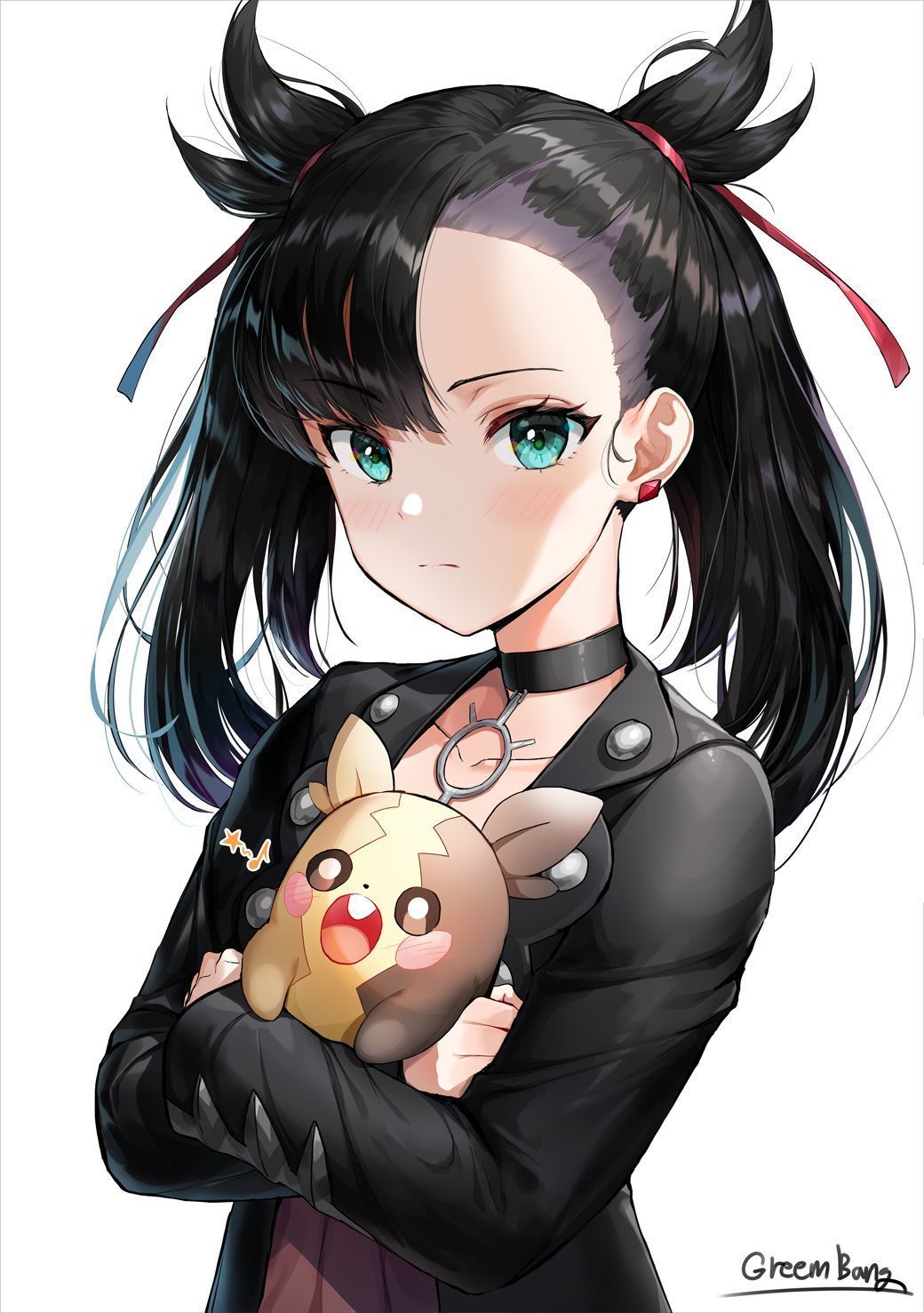 1040x1477 Anime Anime Girls Digital Art Artwork 2D Portrait Display Vertical Pokemon Marnie Wallpaper:1040x1477