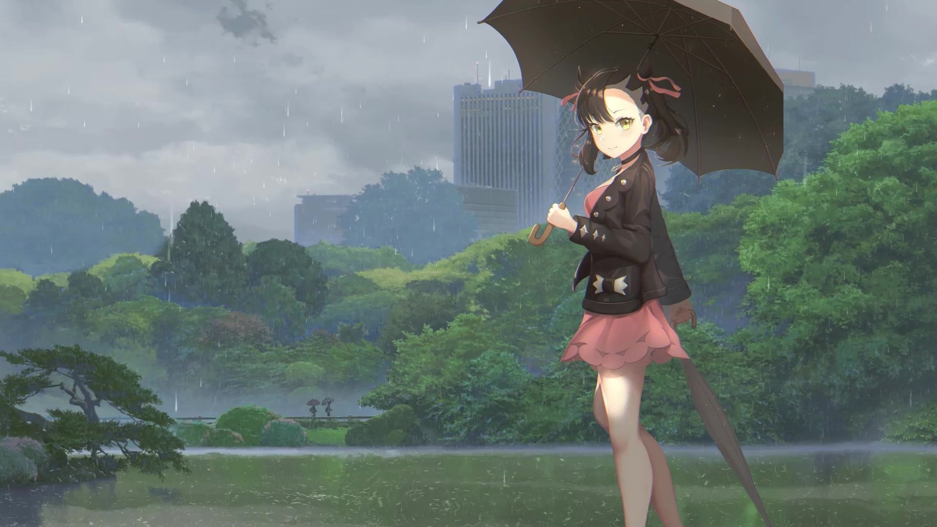 1920x1080 Marnie In The Rain Pokemon Live Wallpaper