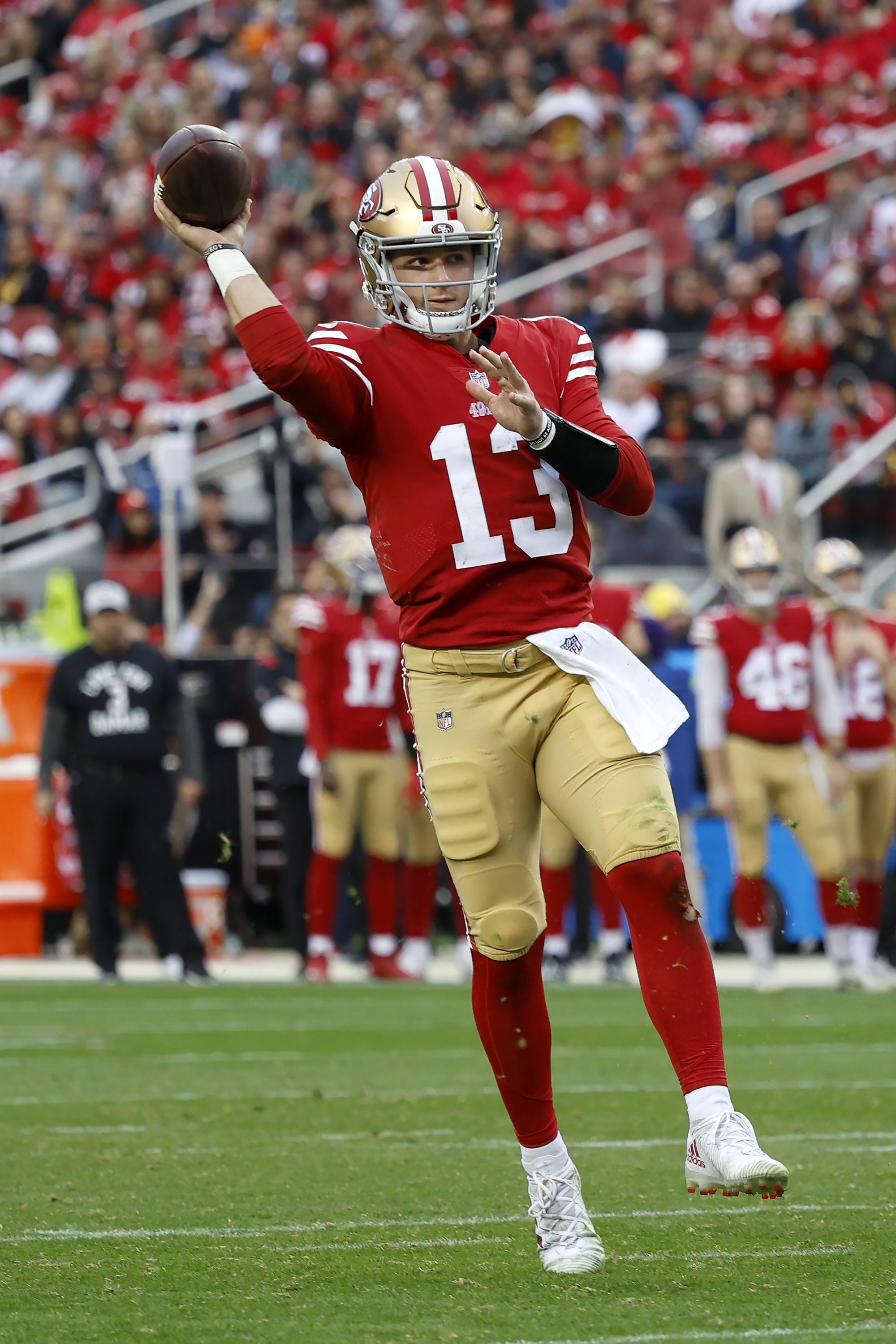 2000x3000 49ers rookie QB Brock Purdy set for 1st playoff test