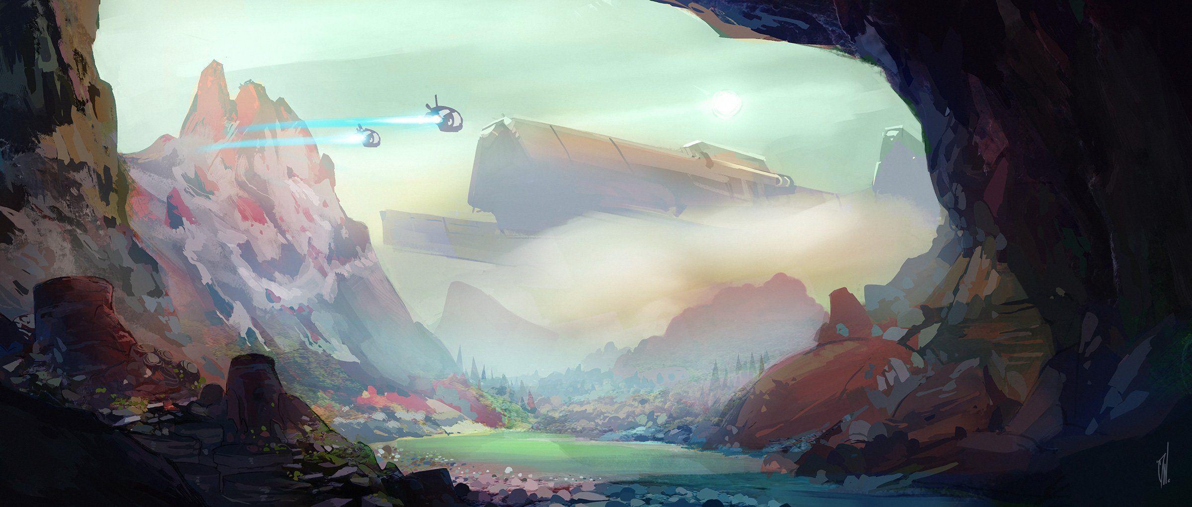 2400x1021 No Mans Sky Wallpaper High Quality
