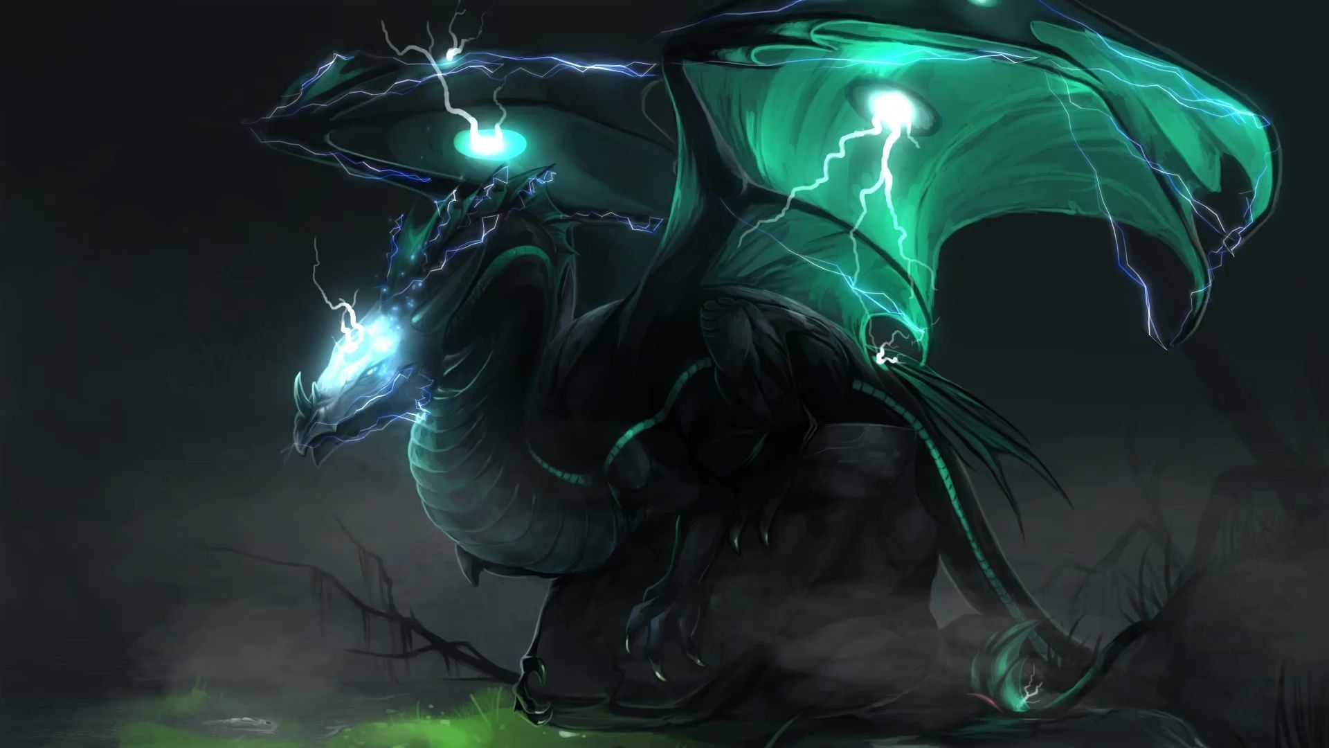 1920x1080 Great Lightning Dragon Live Wallpaper
