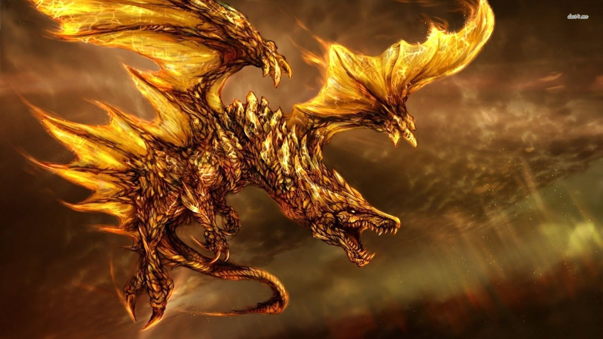 1920x1080 animated dragon breathing fire