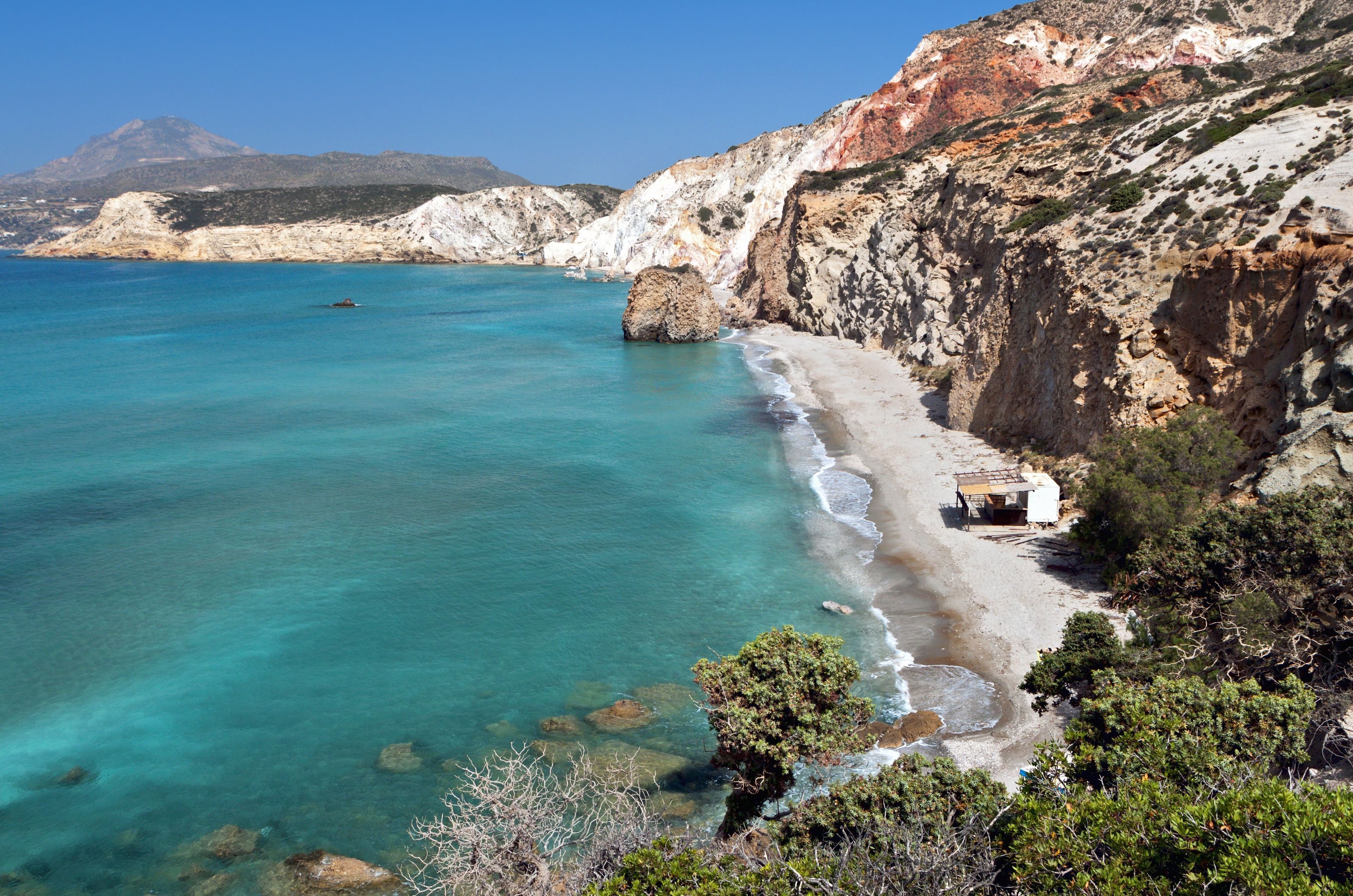 3200x2120 Firiplaka Beach at Island of Milos in Greece Mural Your Way