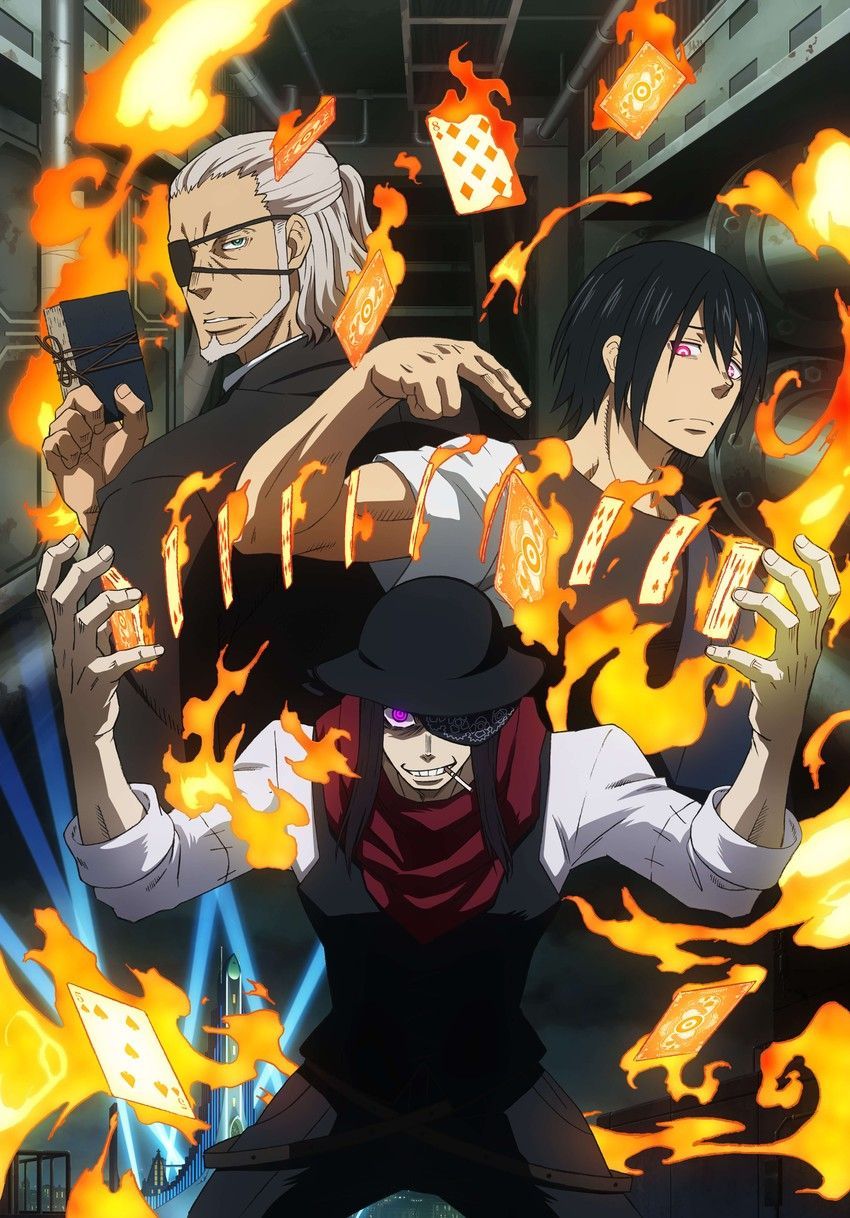 850x1218 shinmon benimaru, joker, and leonard burns (en'en no shouboutai)
