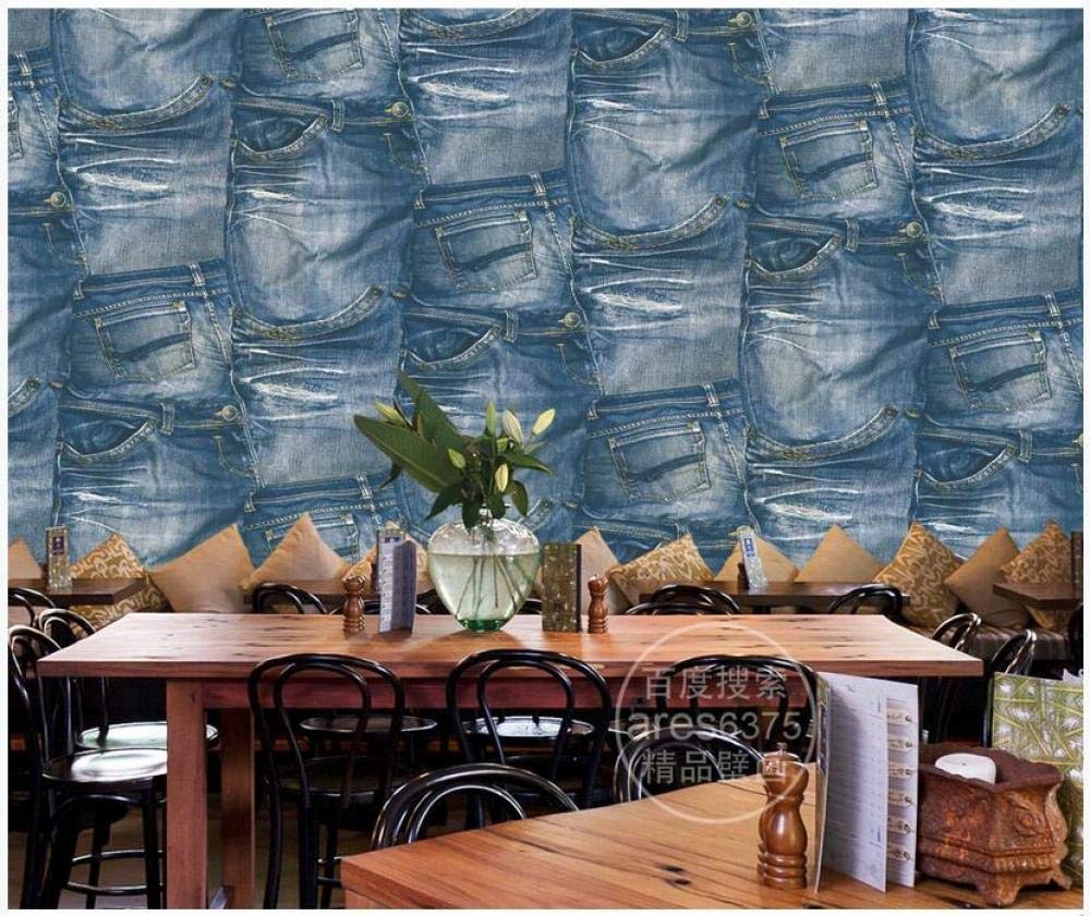1000x841 Modern Fashion Vintage Jeans Wallpaper Clothing Store Mural Background Wall 350Cmx245Cm