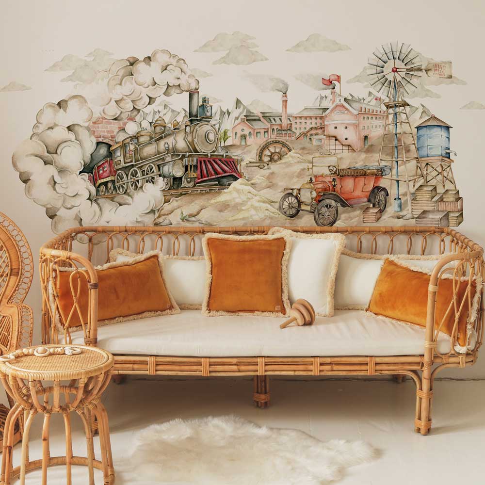 1000x1000 Vintage Factory / Industrial Evolution.com Wallstickers And Wallpaper Online Store