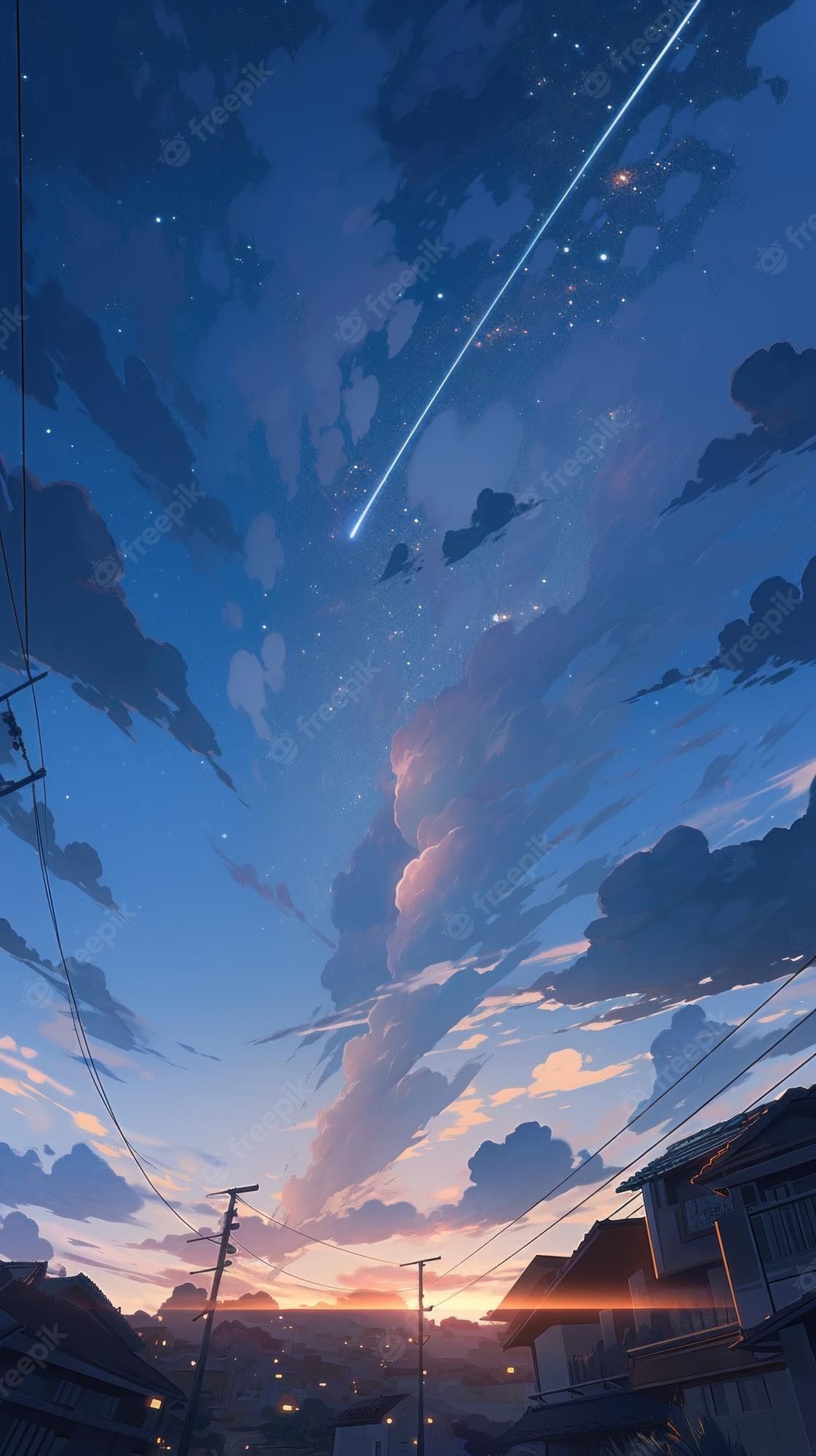 1121x2000 Anime Sky Image