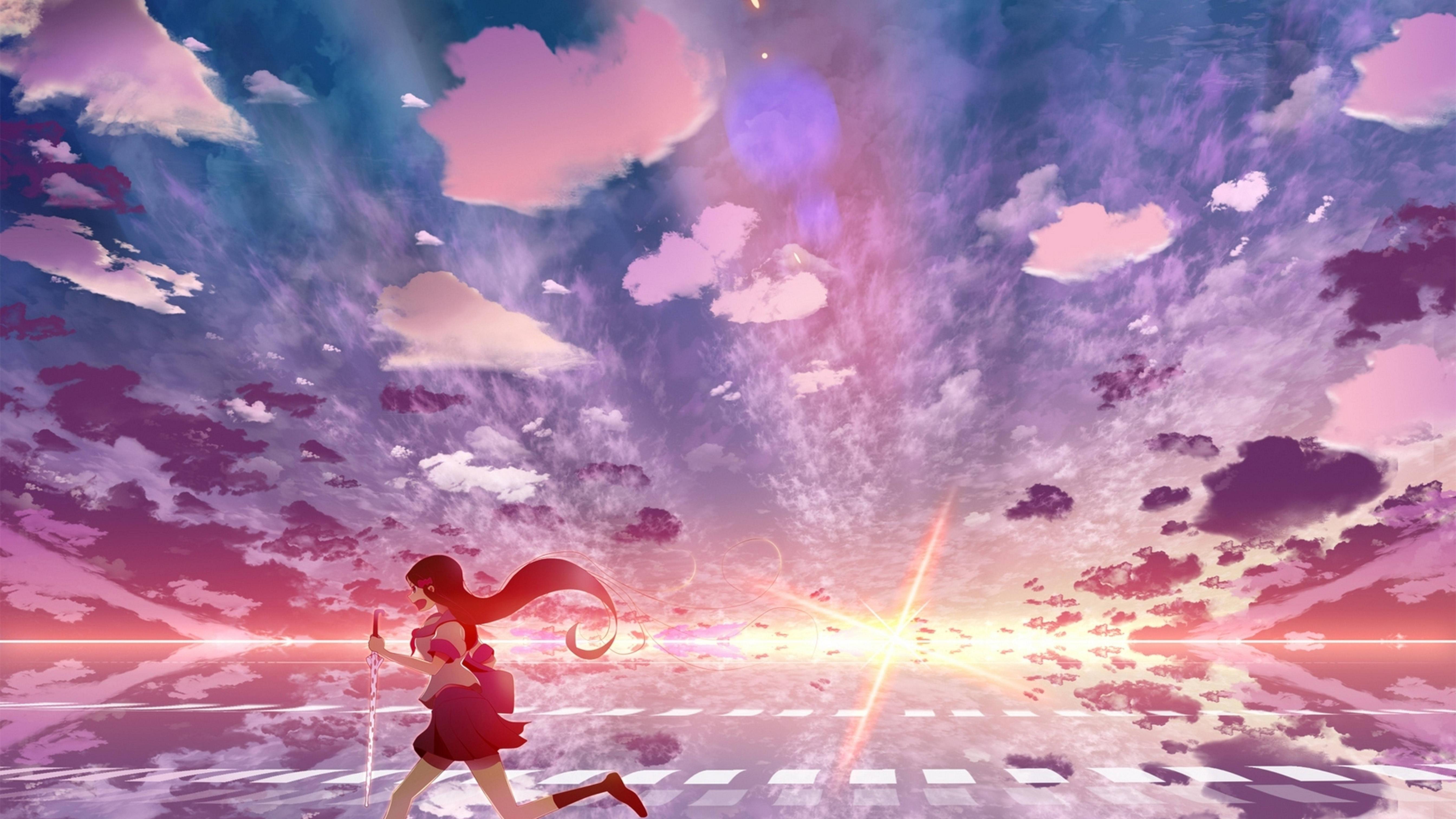 5376x3024 Anime Sky Wallpaper