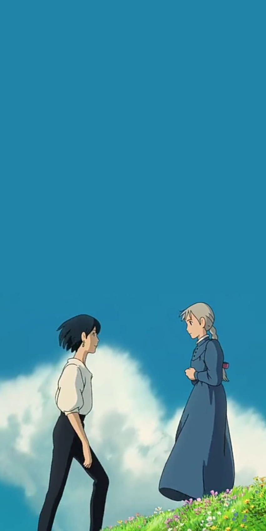 850x1693 Howl's moving castle, movie, anime HD phone wallpaper