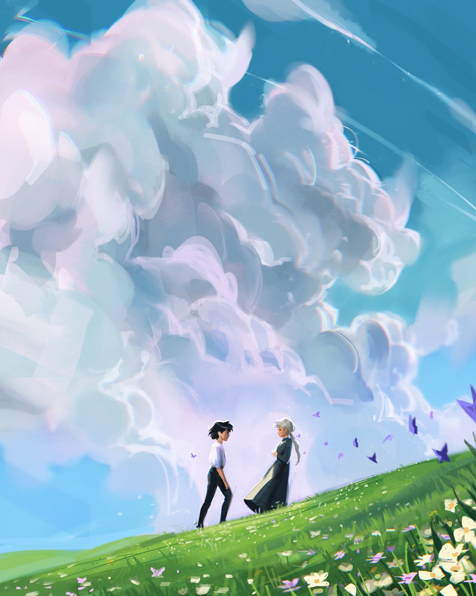 1638x2048 Lotusbubble on X: Howl's Moving Castle study