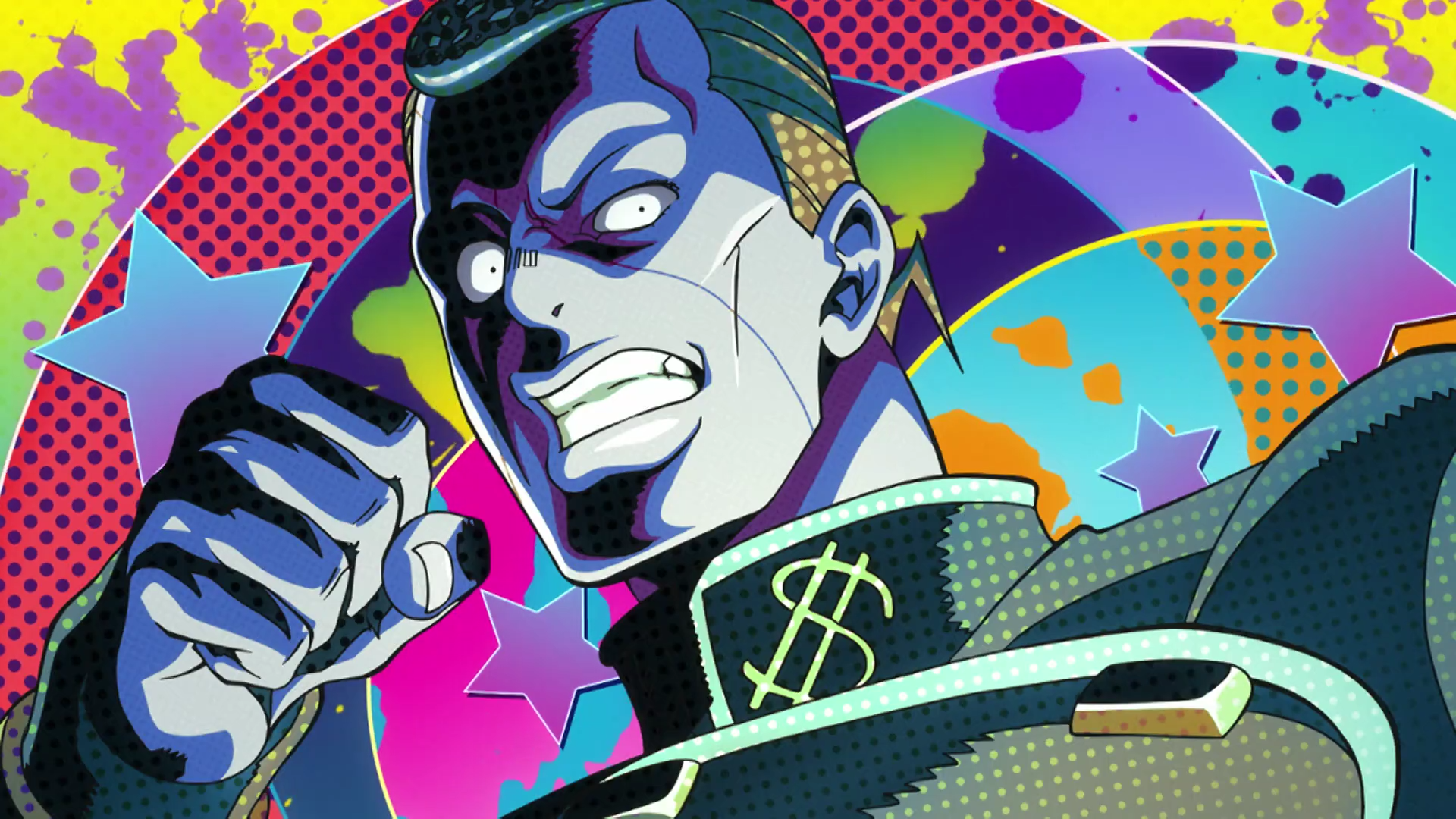 Download Josuke Higashikata striking a pose in his iconic outfit - JoJo's  Bizarre Adventure Wallpaper