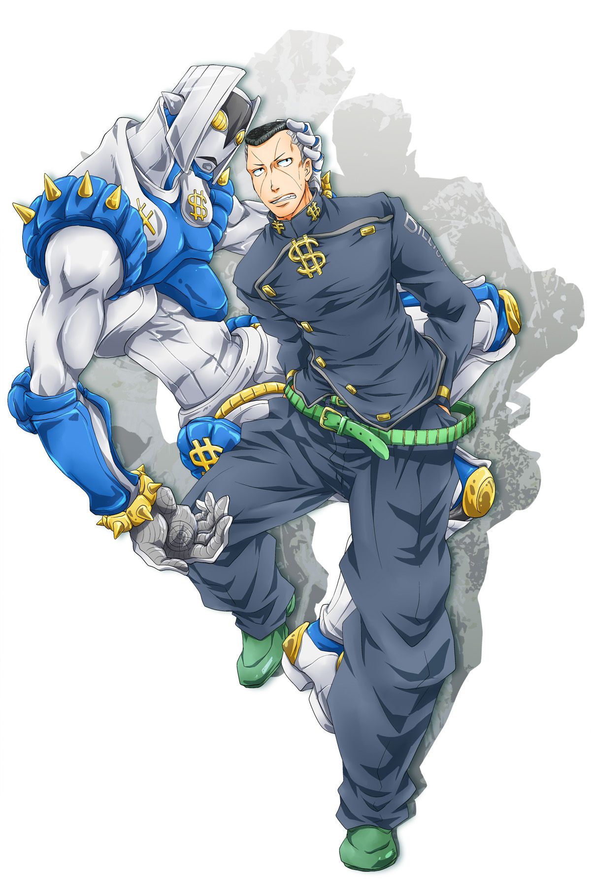 1200x1808 nijimura okuyasu and the hand (jojo no kimyou na bouken) drawn