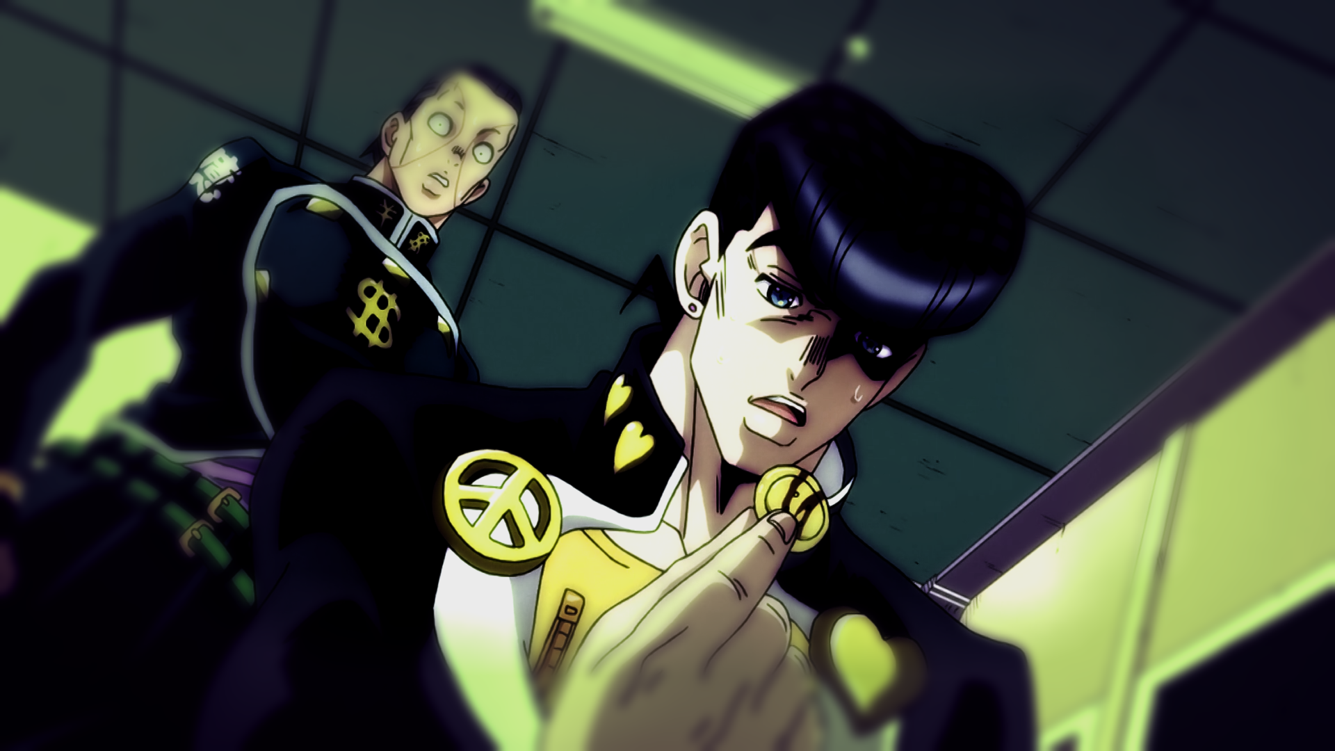 1920x1080 Josuke Higashikata Okuyasu Nijimura Wallpaper:1920x1080