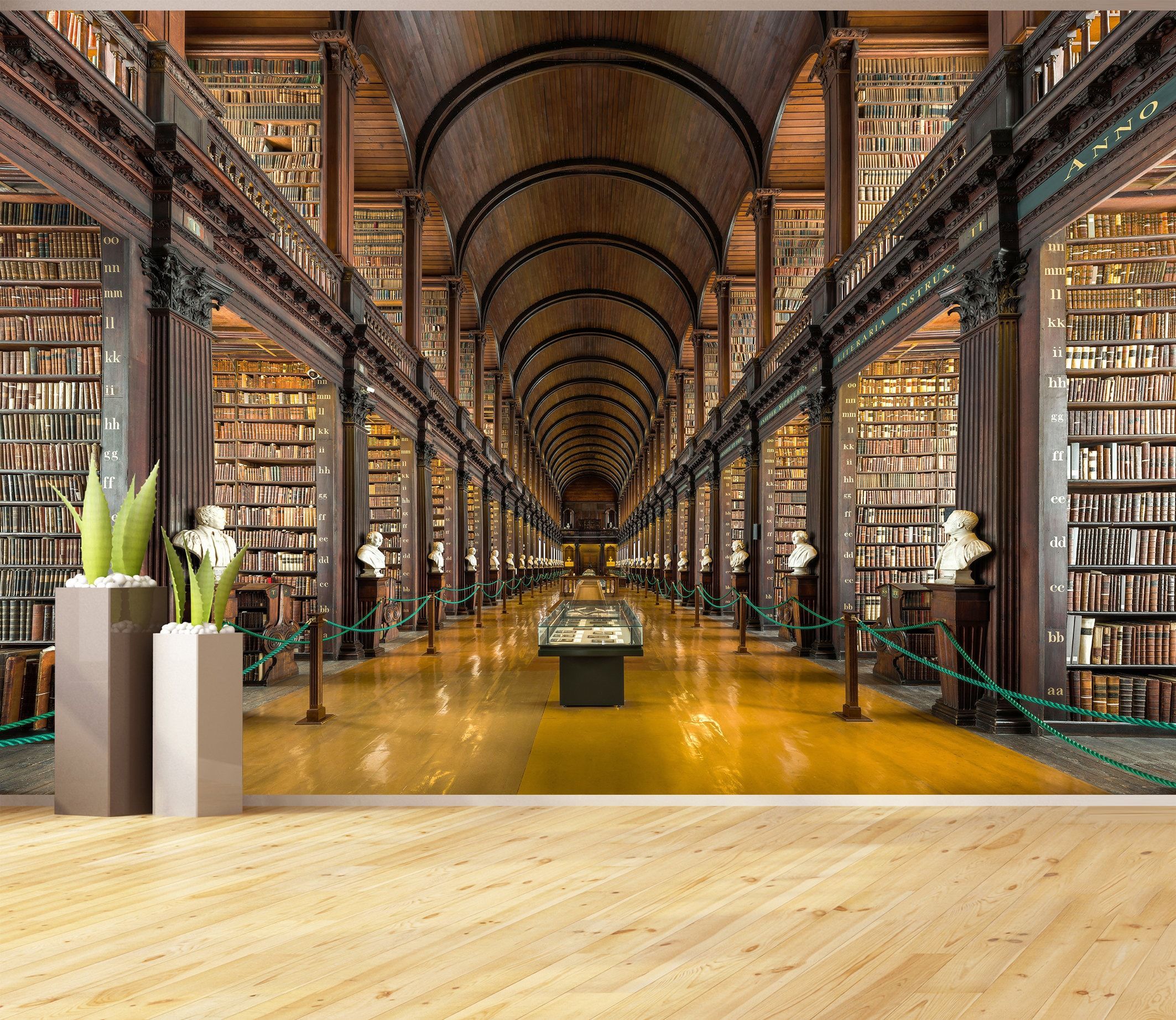 2126x1843 Reading Room Decor Books Library Wall Mural Old Library Peel