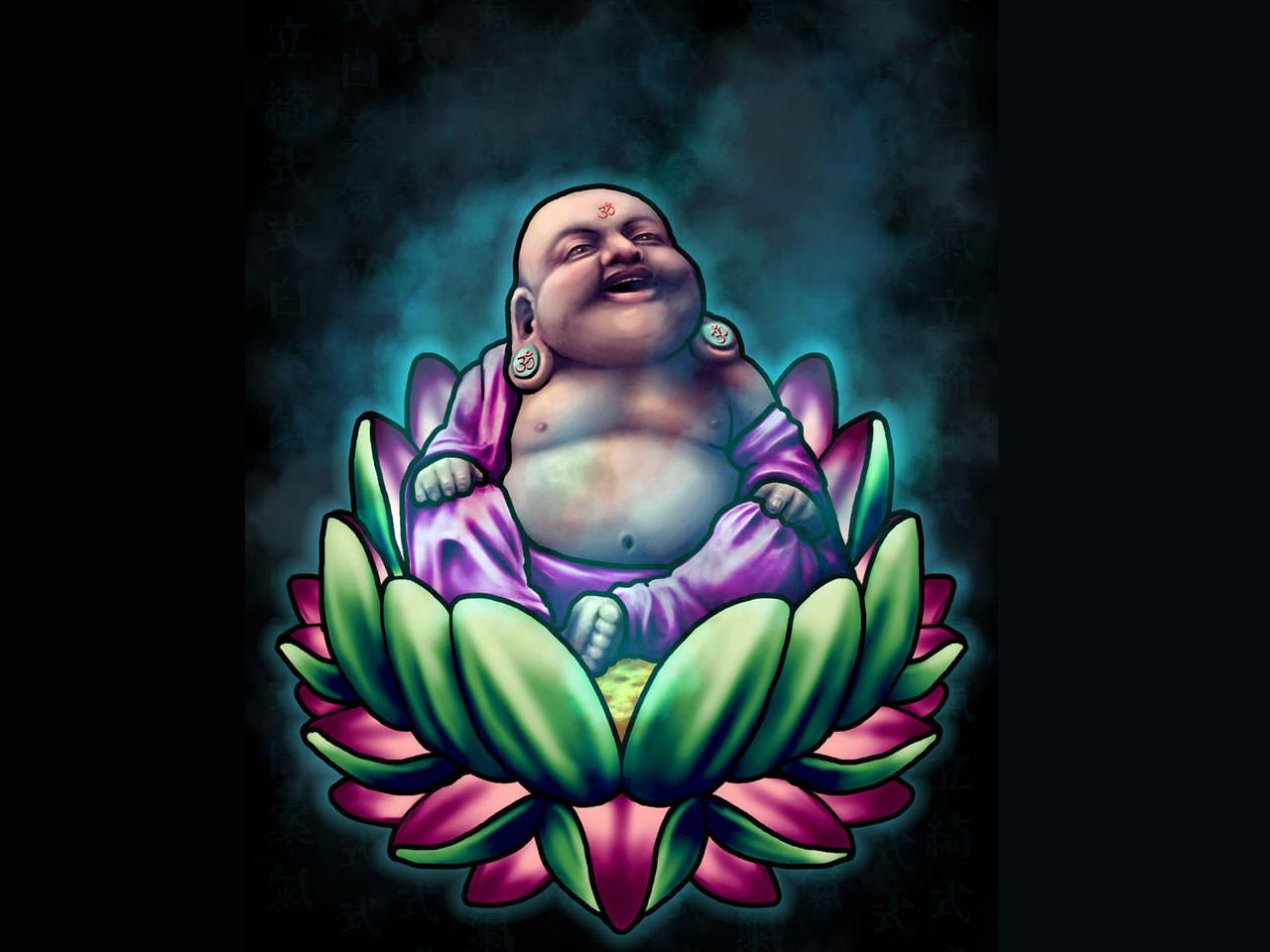 1280x960 Lotus flower buddha wallpaper 2892467