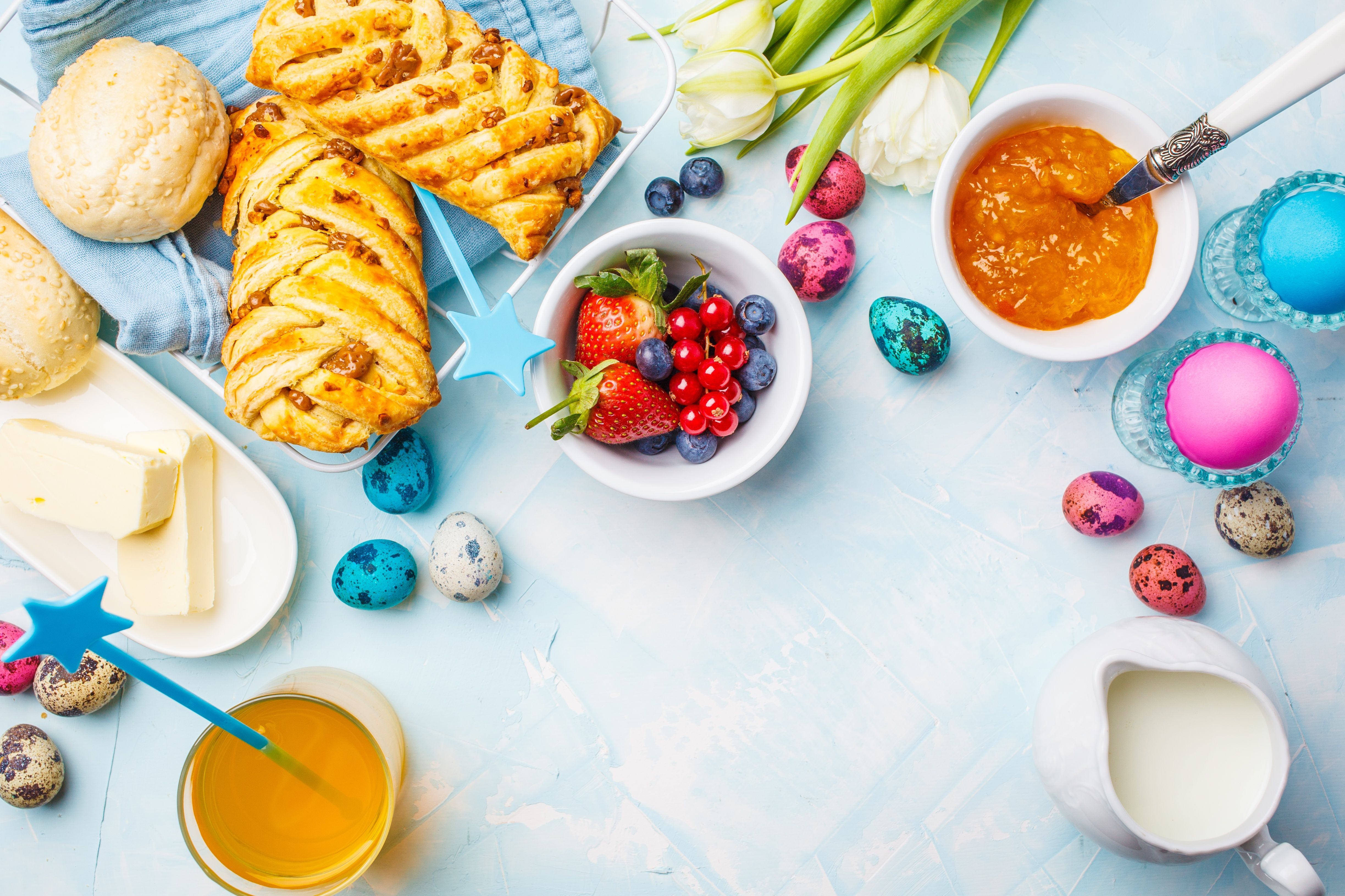 4894x3263 4K Breakfast Wallpaper and Background Image