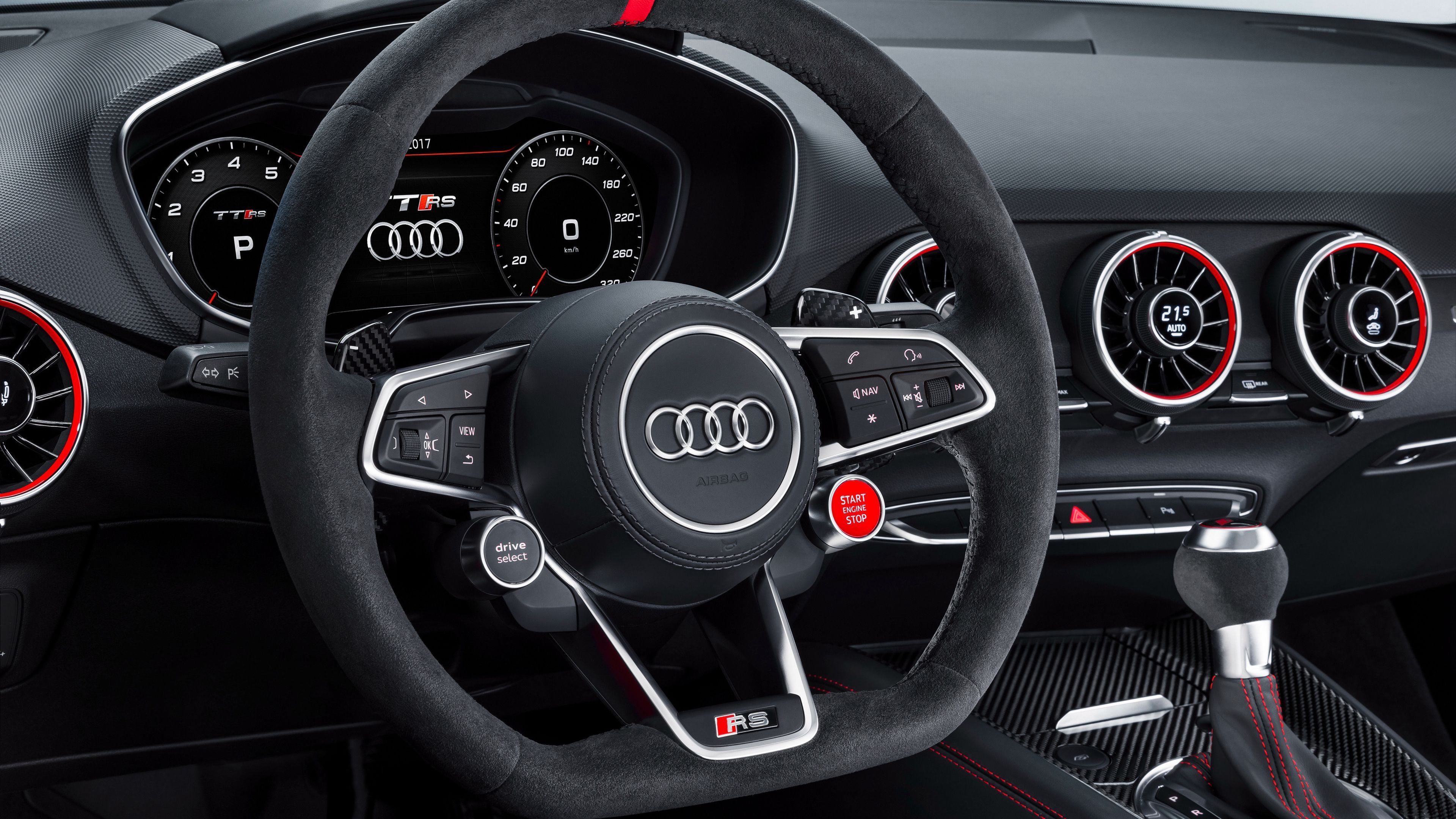 3840x2160 Audi TT RS 2017 Interior Hd Wallpaper, Cars Wallpaper, Audi Wallpaper, Audi Tt Wallpaper, 4k Wallpaper, 2017 Cars Wall. Audi Tt Interior, Audi Tt, Audi Tt Rs