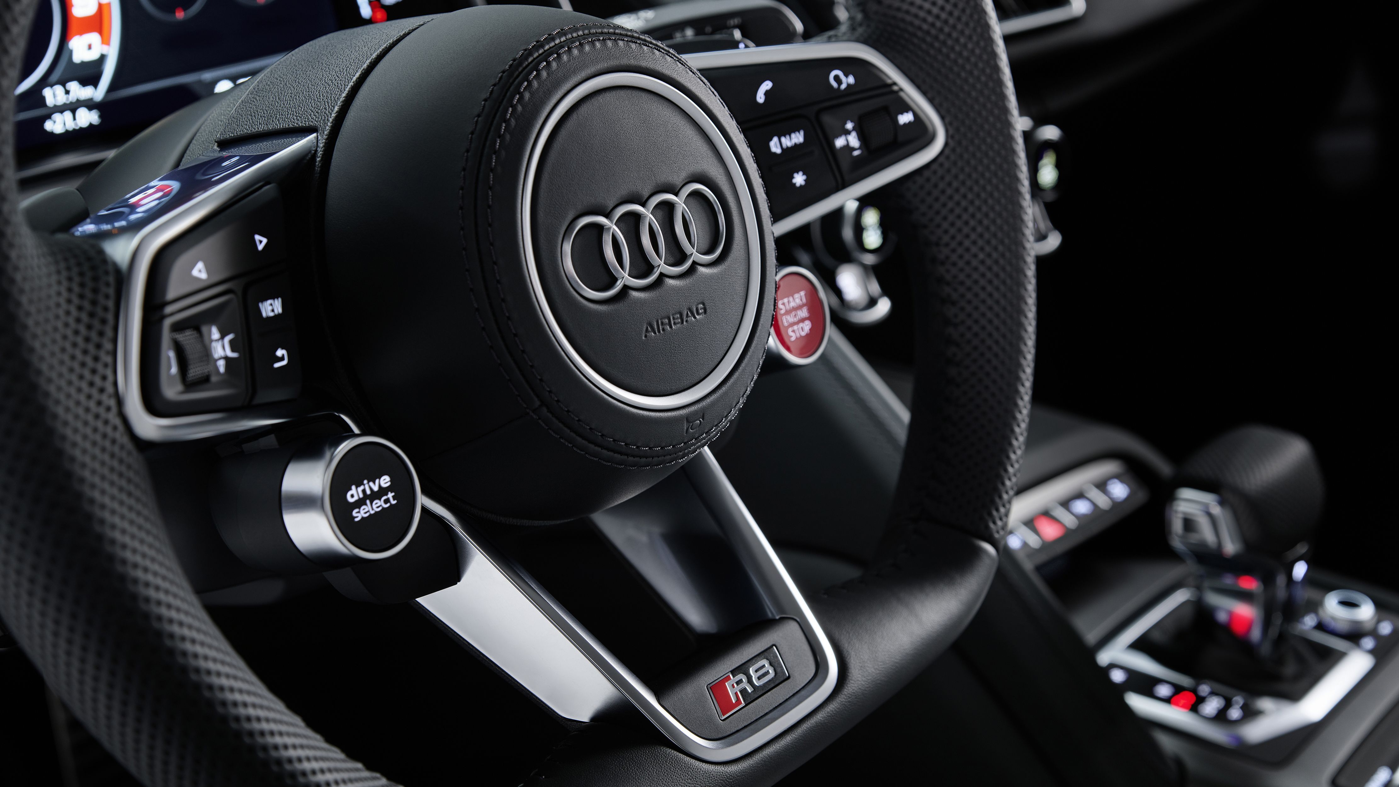 4444x2500 Audi R8 V10 RWD Coupe 2019 4K Interior Wallpaper Car Wallpaper