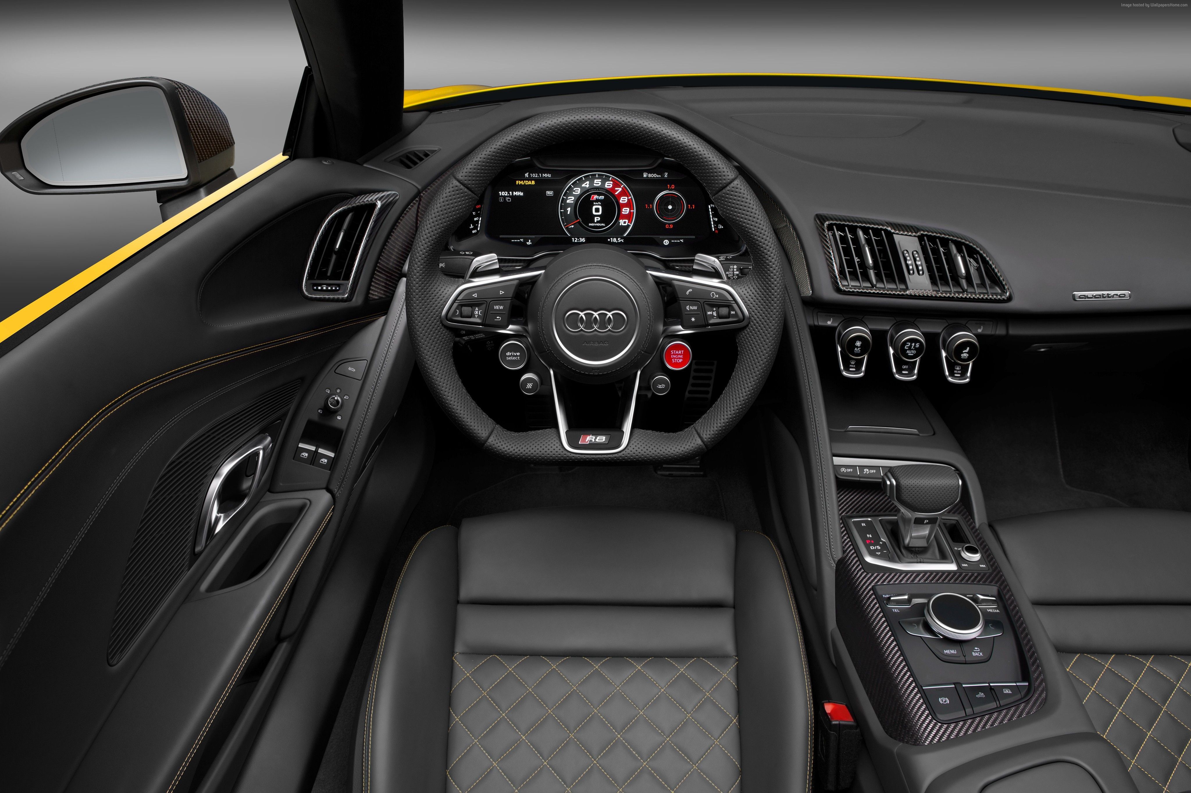 4096x2730 interior, NYIAS supercar, Audi R8 Gallery HD Wallpaper