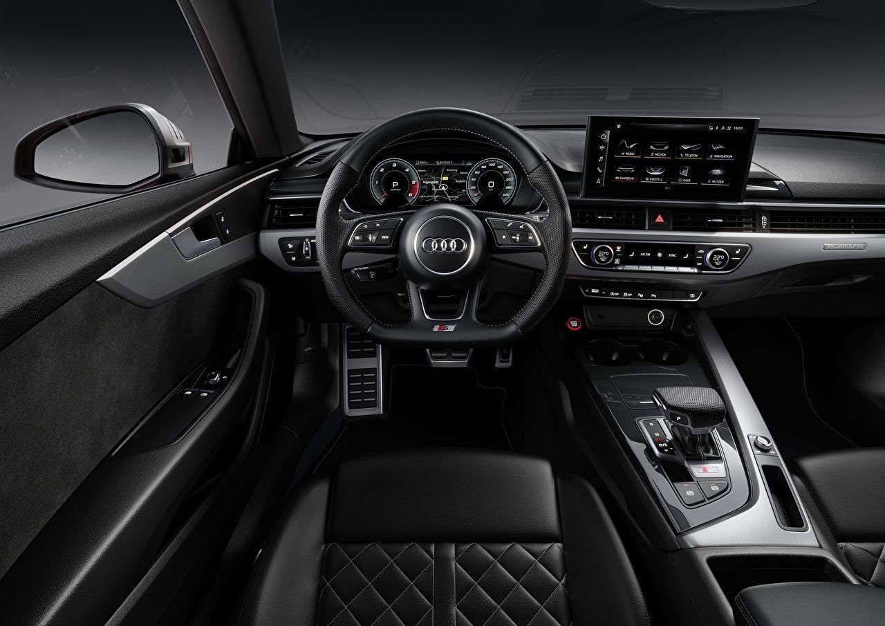 1280x905 Image Audi Salons Driving wheel S TDI Coupe Interior Cars