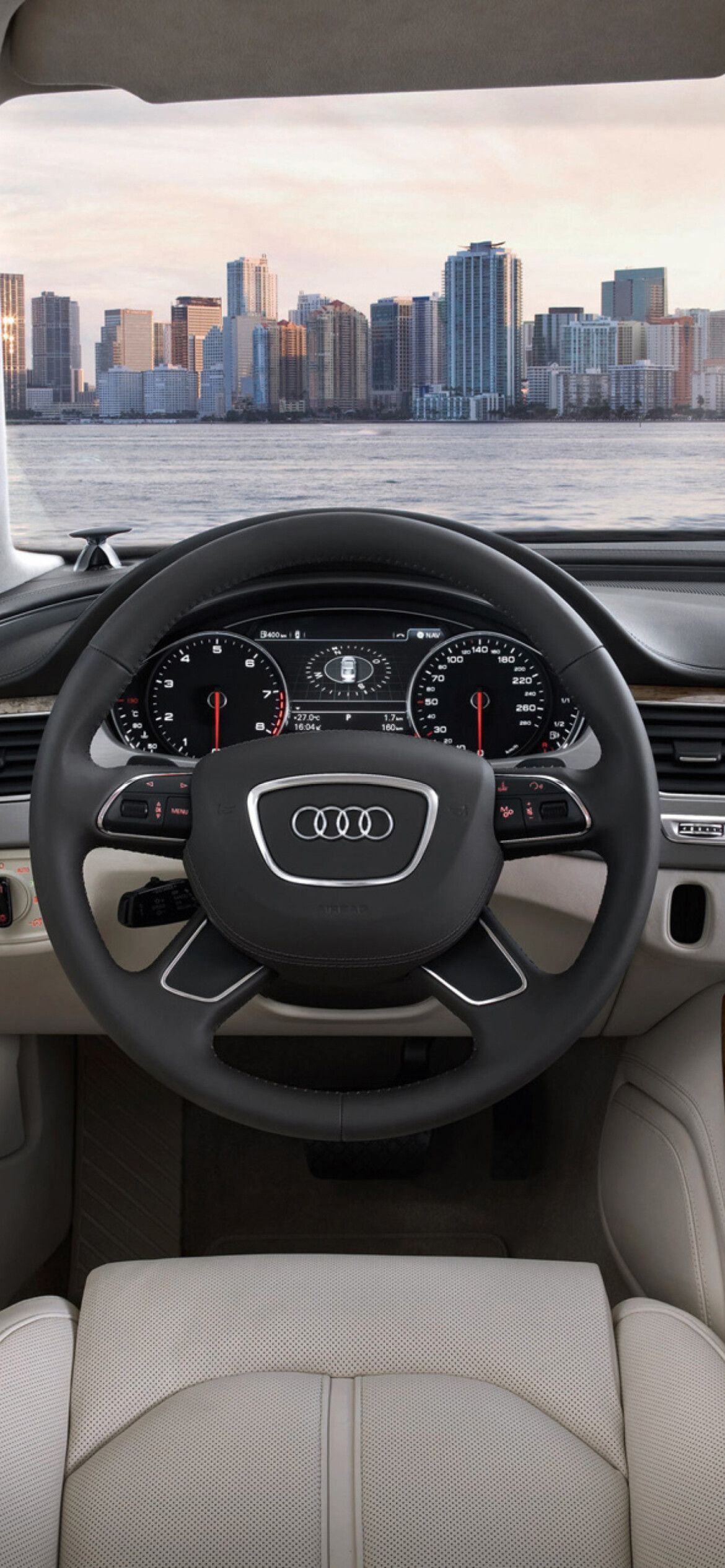 1170x2532 Audi A8 Wallpaper (image inside)