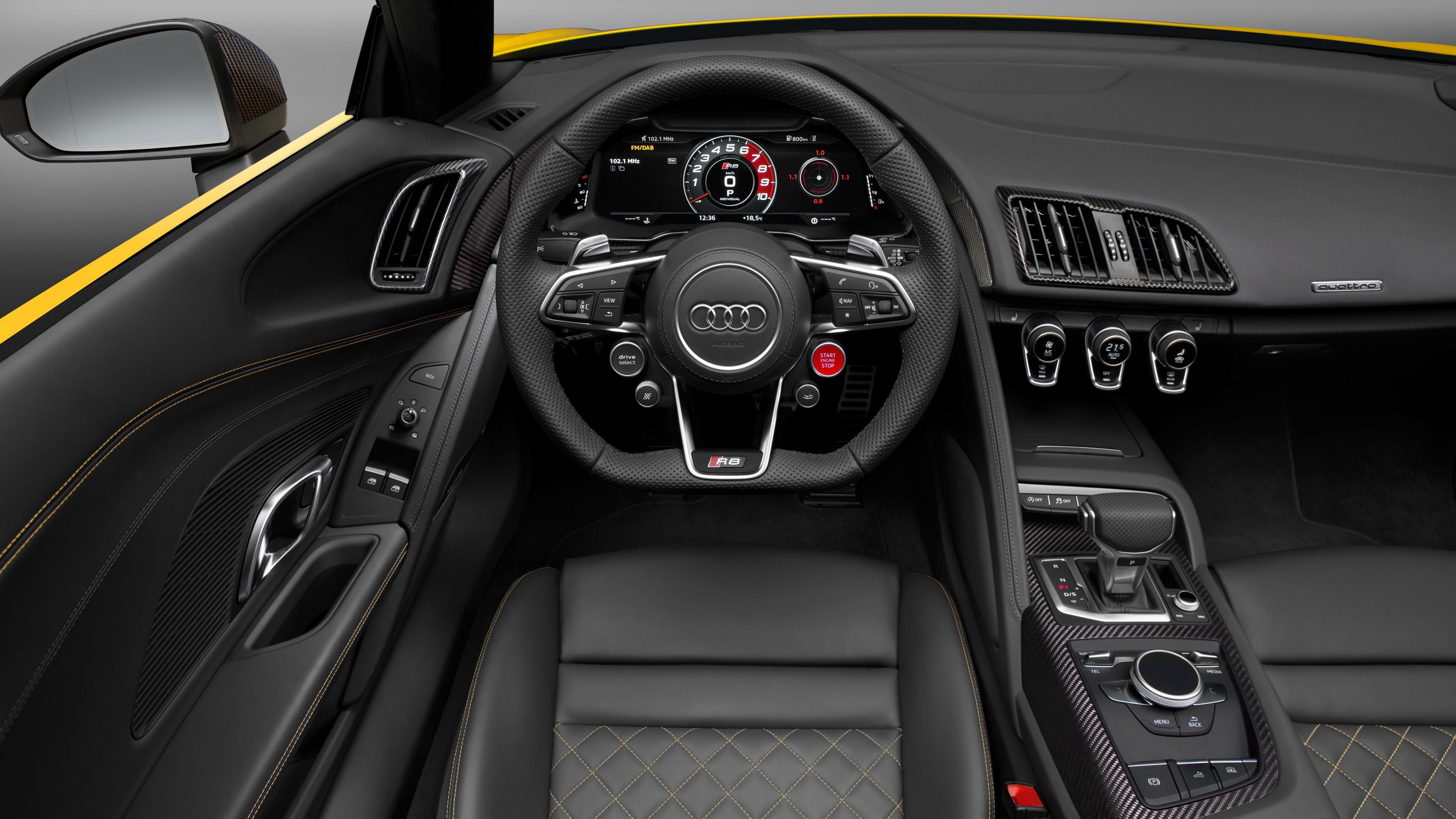 3840x2160 Wallpaper Audi R NYIAS supercar, interior, Cars & Bikes