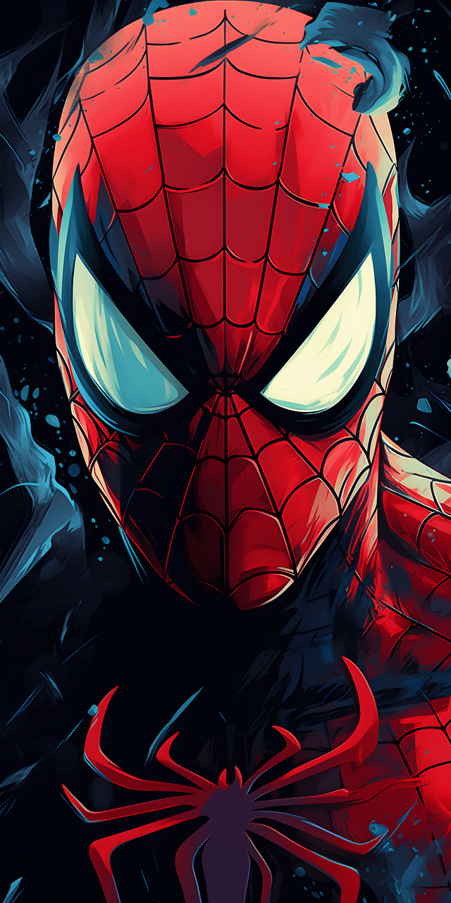 640x1280 Download Spiderman Spider Face Royalty Free Stock Illustration Image