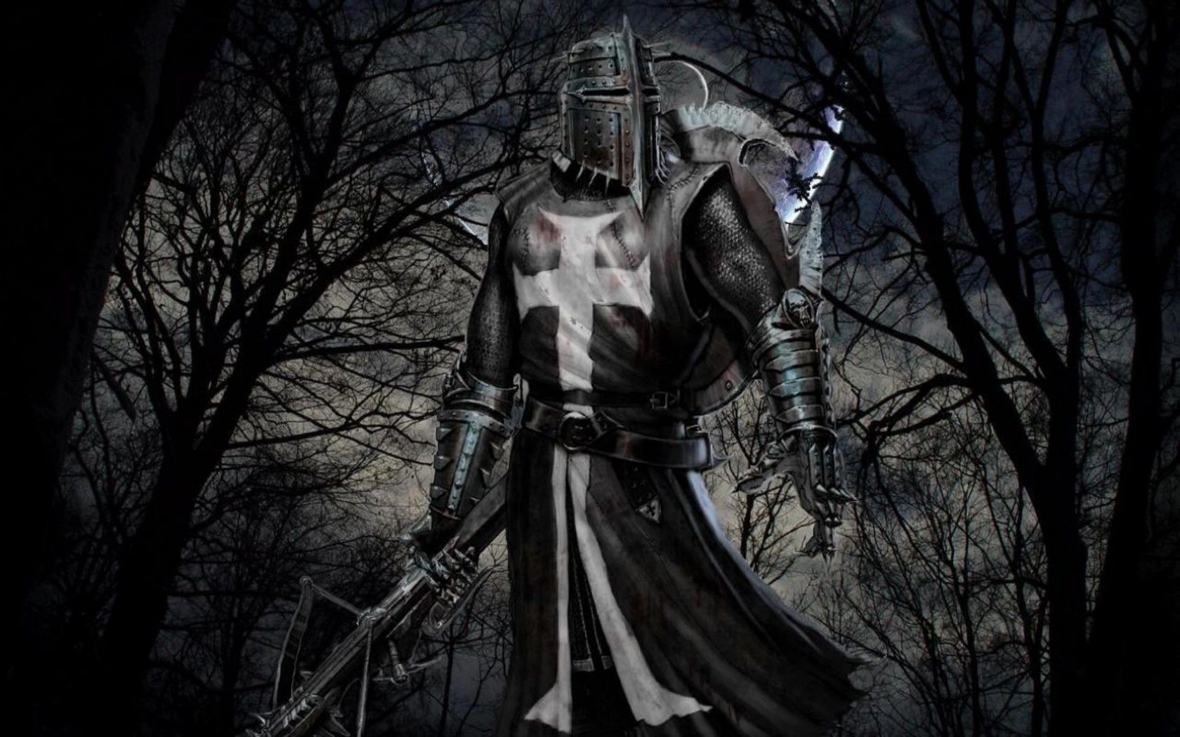 1680x1050 Dark Knight Fantasy Warrior HD Wallpaperx1050