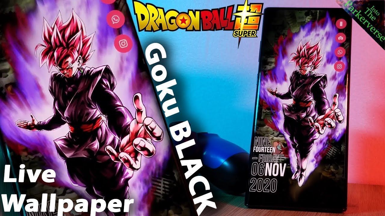 1280x720 Goku Black Live Wallpaper + Homescreen setup LIKE A PRO Super Theme