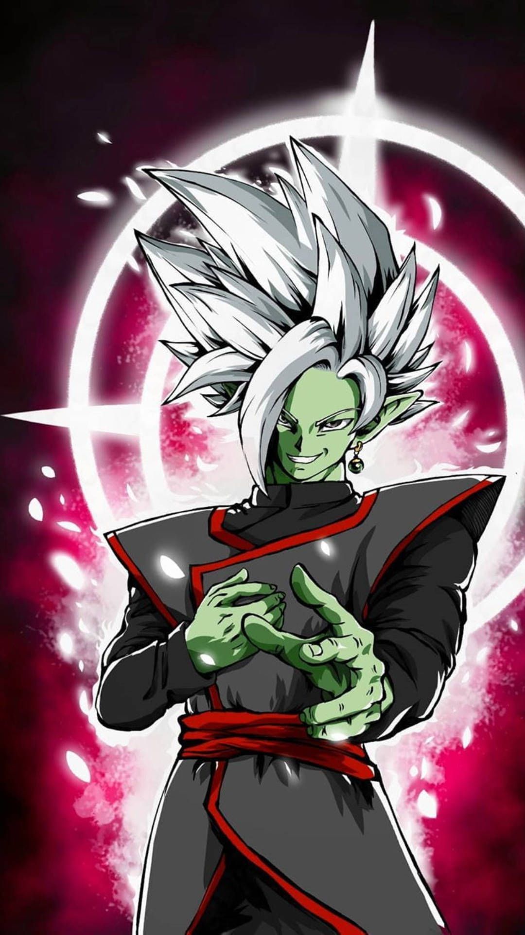 1080x1920 Download Glowing Black Goku Live Wallpaper