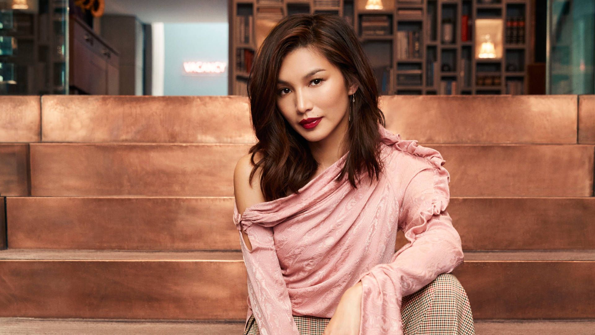 1920x1080 Gemma Chan Wallpaper