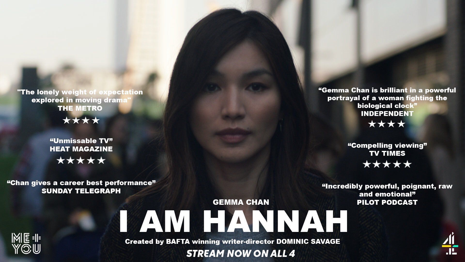 1920x1080 Gemma Chan you for your messages about #IAmHannah. If you missed it you can stream the whole #IAm series now on All4 / X