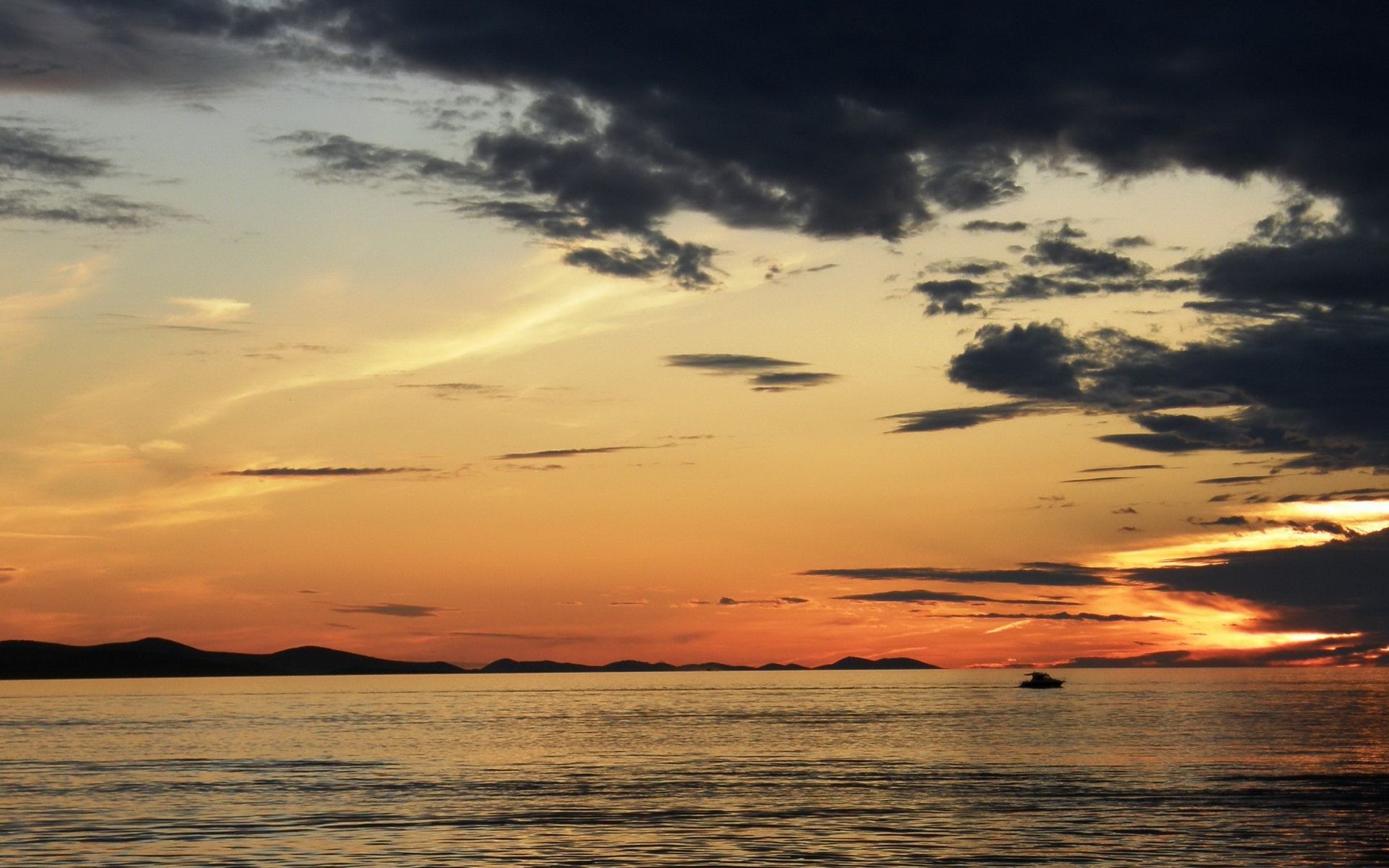 1920x1200 sunset zadar croatia