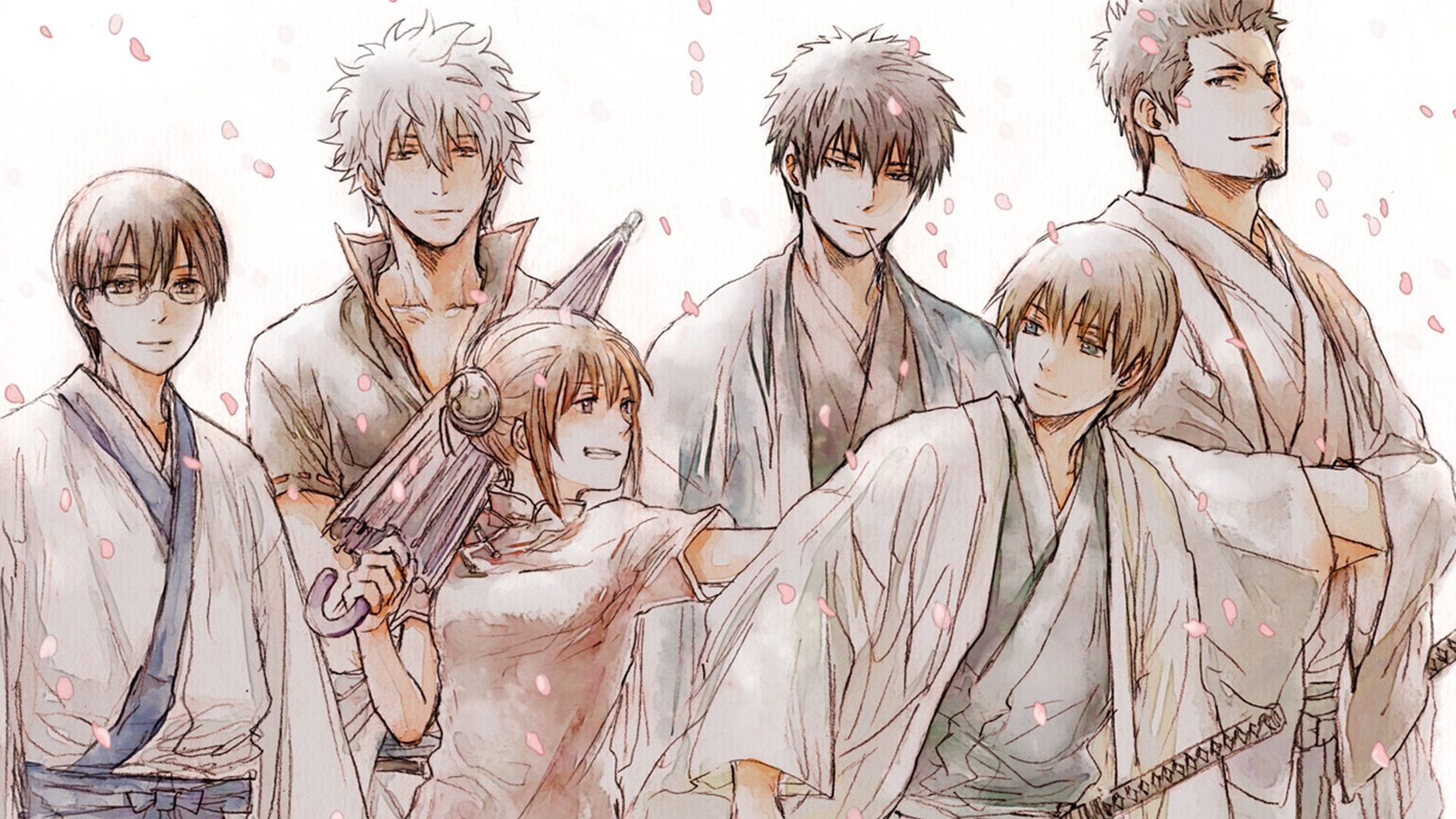 1920x1080 1920x1080 Gintama, Hijikata Toshizō (Gintama), Kotaro Katsura, Gintoki Sakata, Kagura (Gintama), Toushirou Hijikata, Anime, Okita Sougo, Shimura Shinpachi wallpaper JPG