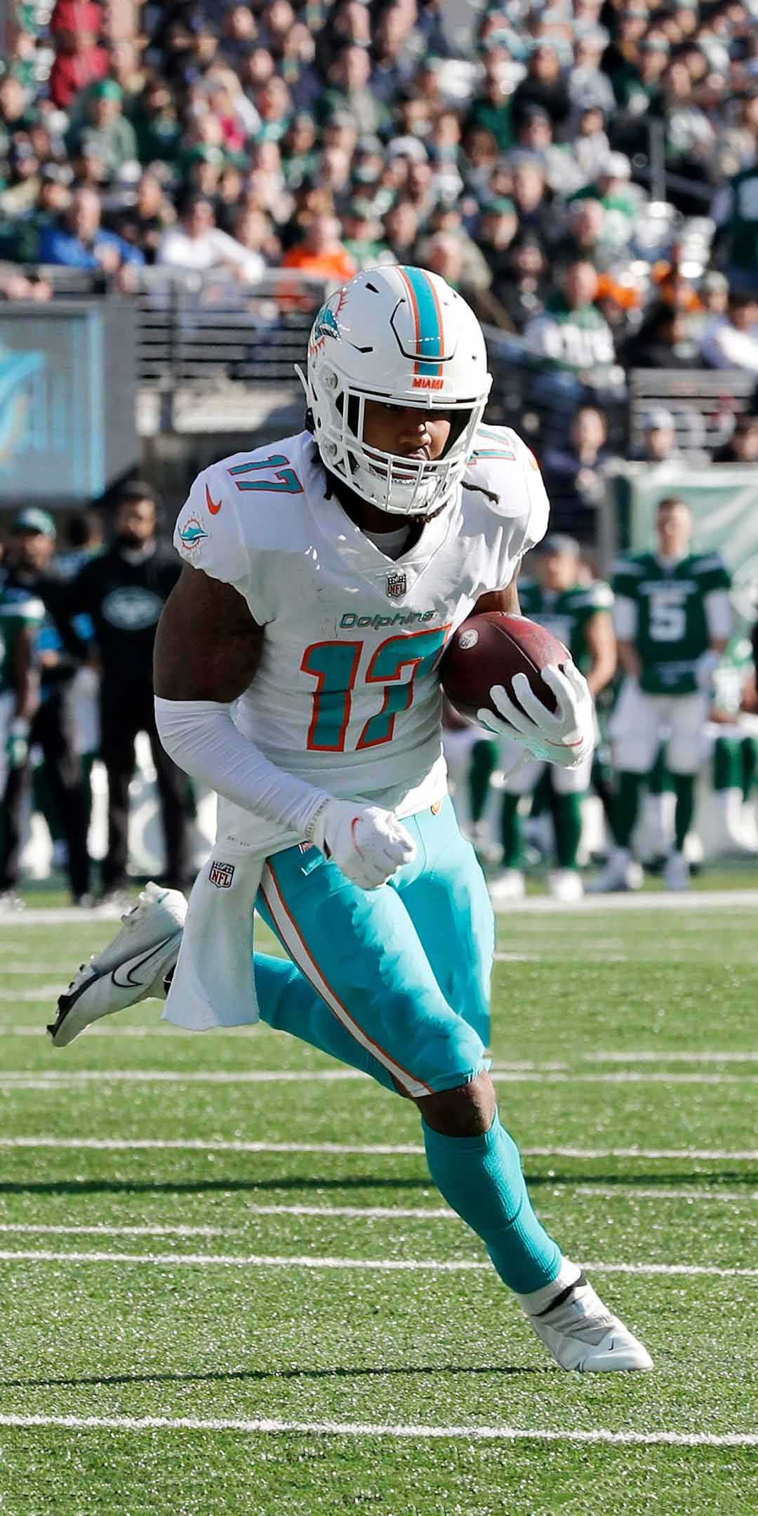1080x2160 Jaylen Waddle Background. Miami dolphins wallpaper, Miami dolphins, Dolphins