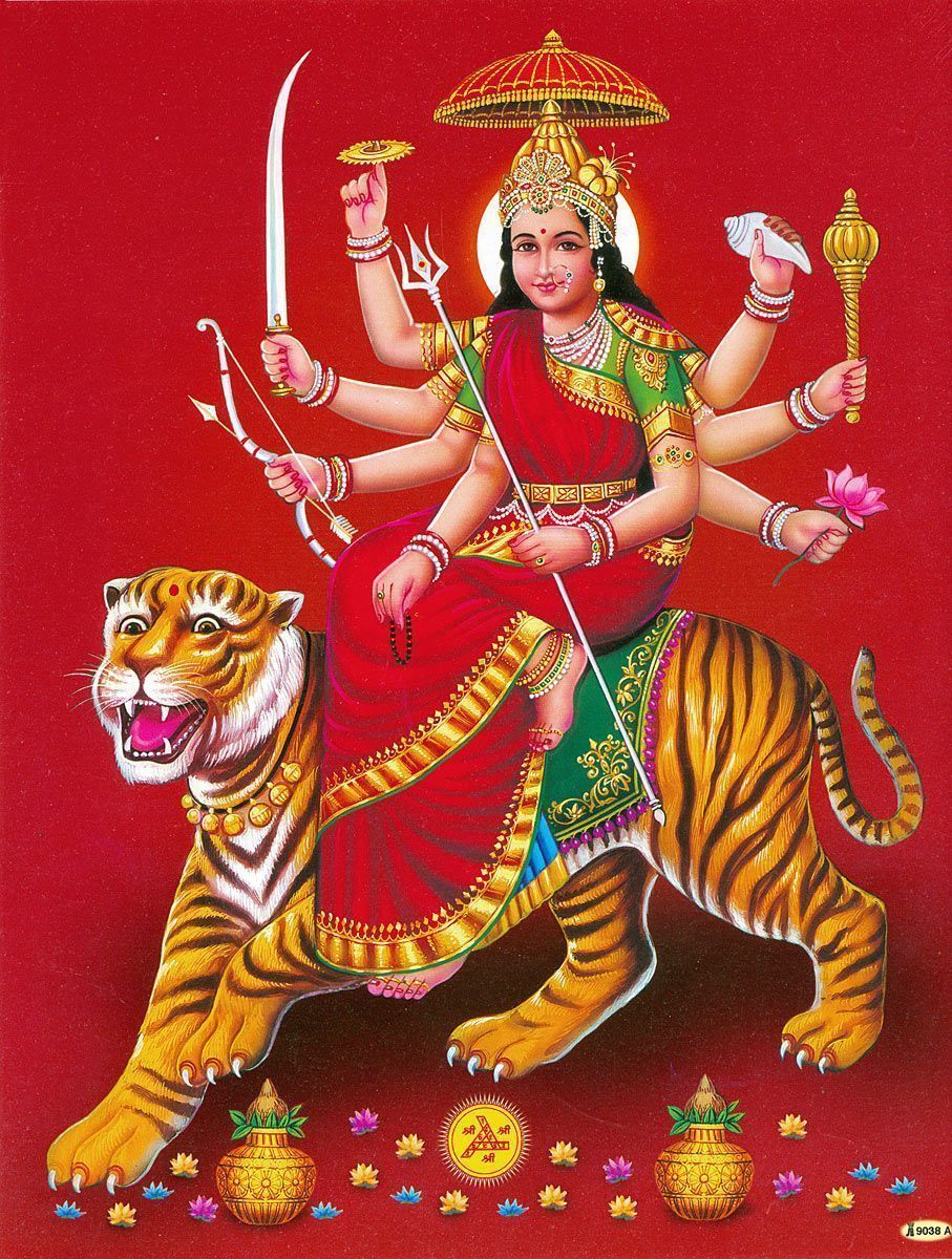 907x1200 Sherawali Mata (Reprint On Paper). Durga, Durga maa, Aadi shakti