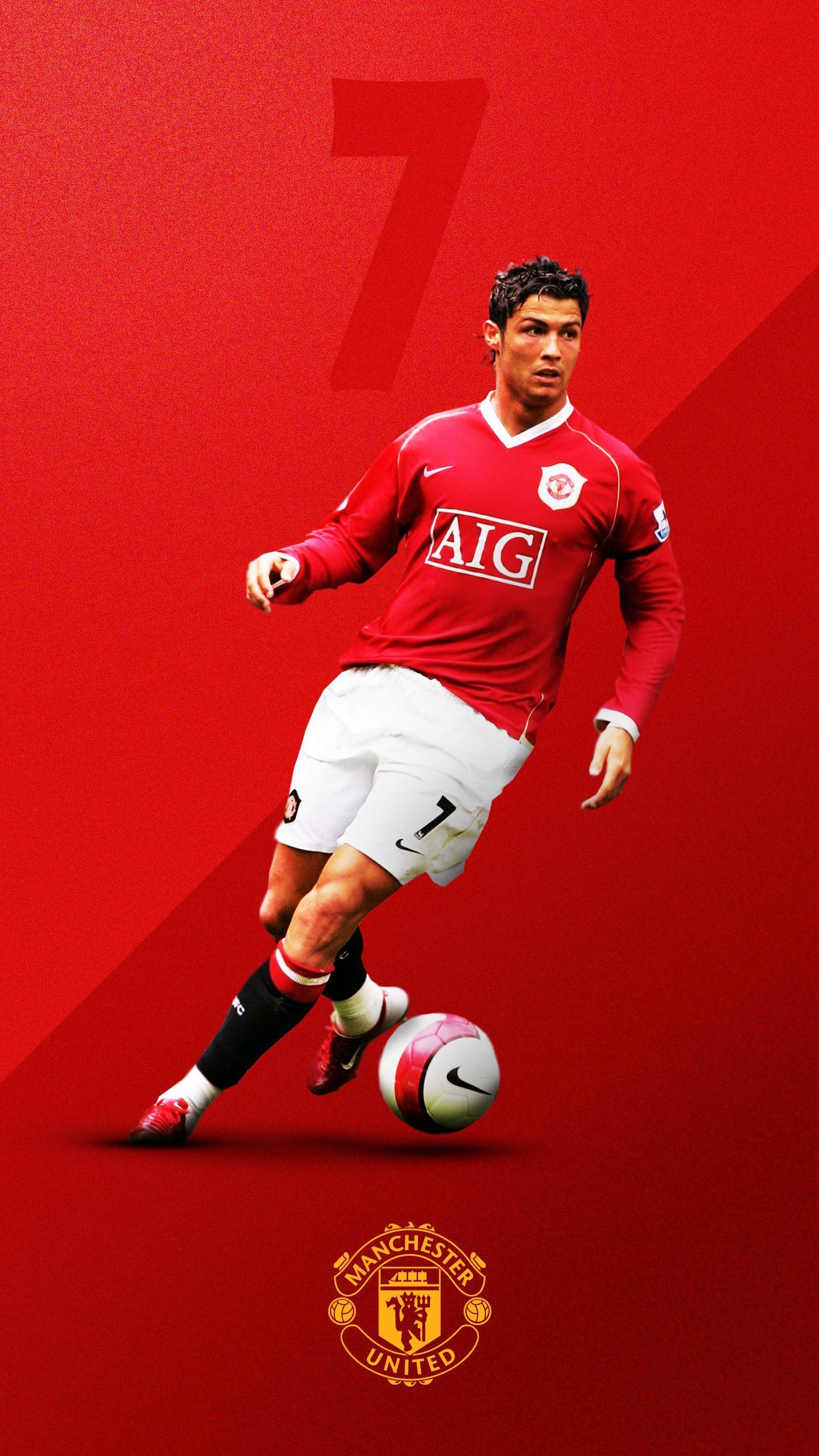 1440x2560 HD desktop wallpaper: Sports, Cristiano Ronaldo, Soccer, Manchester United F C download free picture