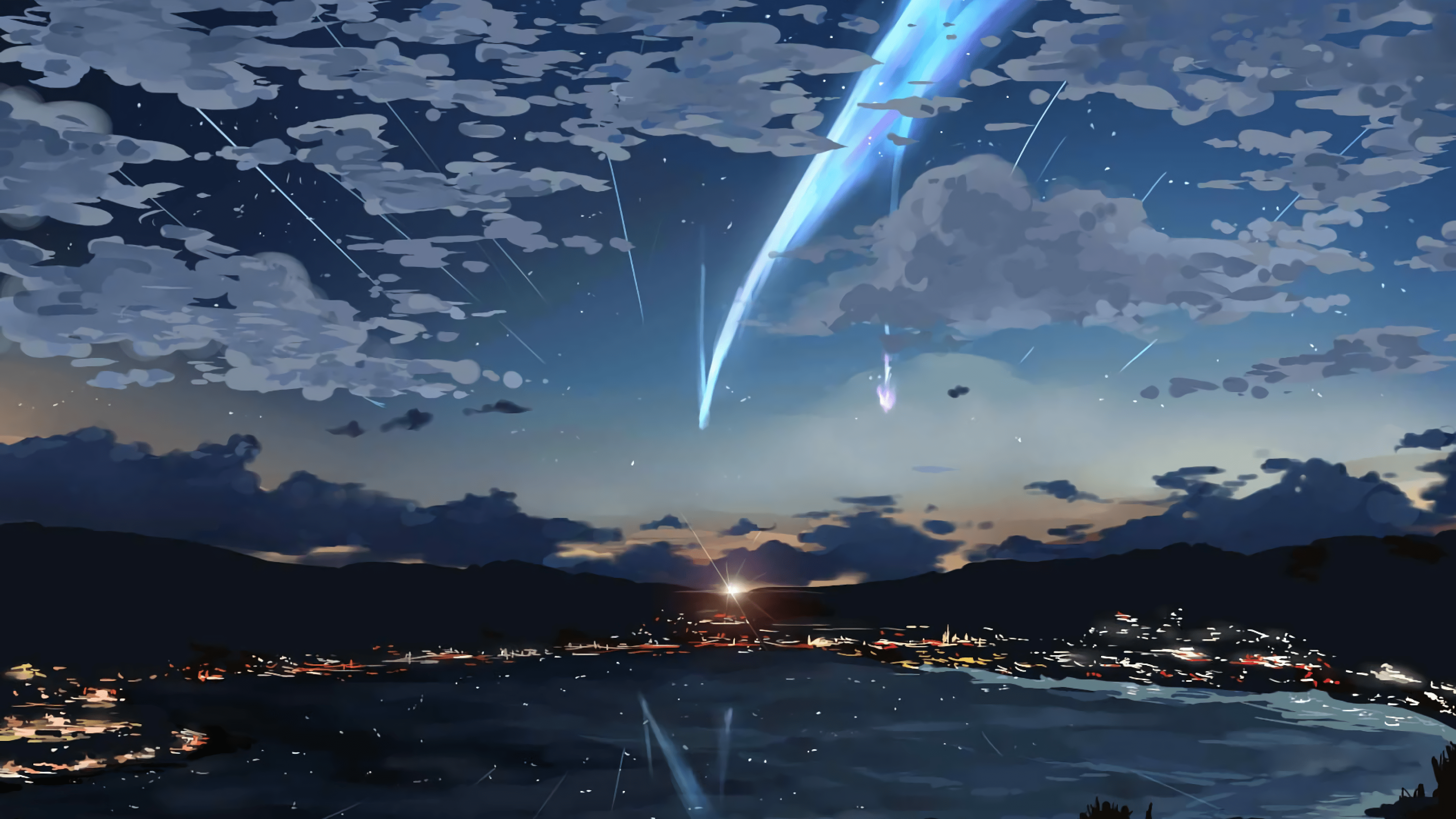 3840x2160 Wallpaper Your Name, Mitsuha Miyamizu, Taki Tachibana, Anime, Atmosphere, Background Free Image
