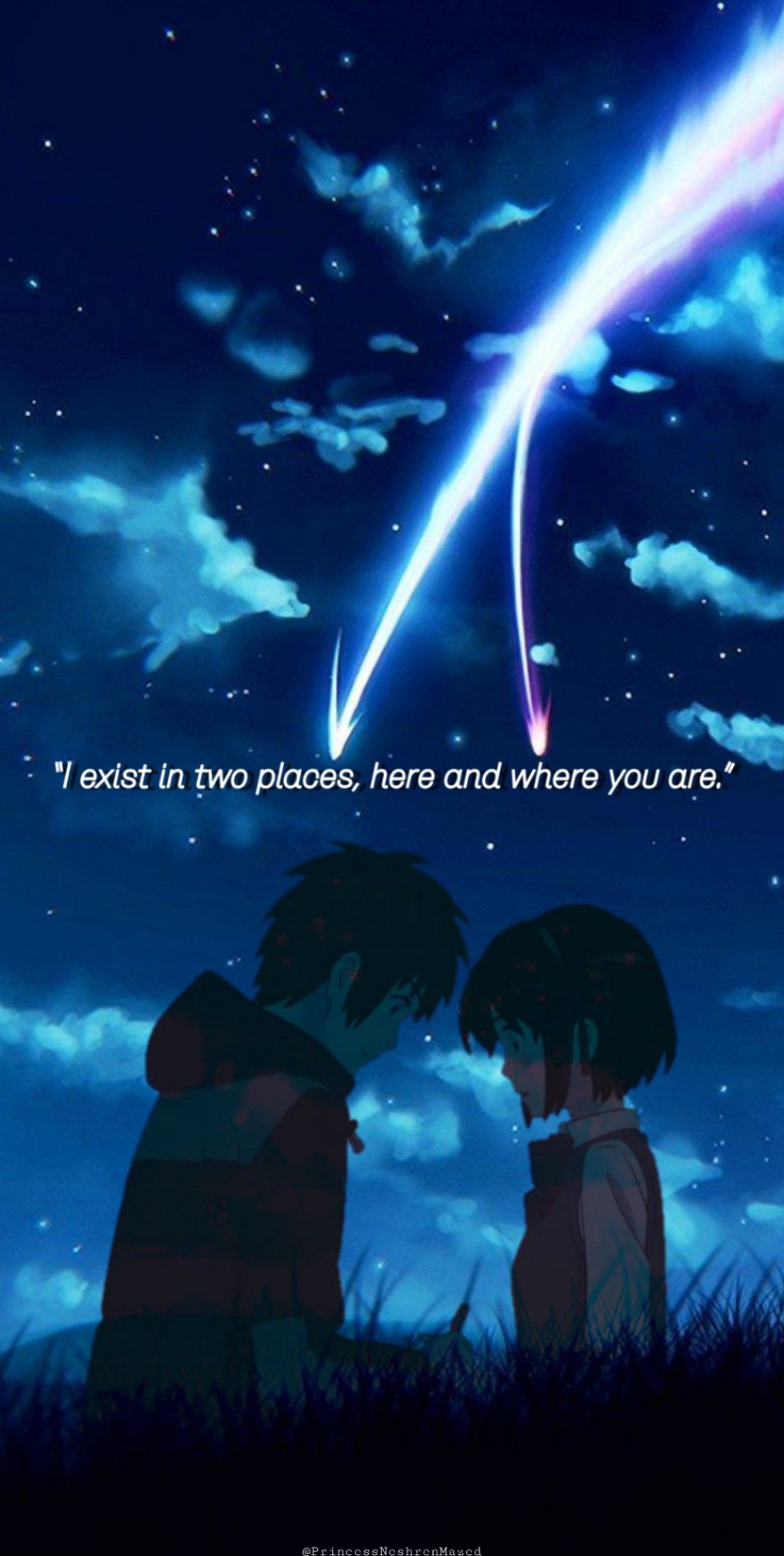 1080x2141 Your Name wallpaper (Taki x Mitsuha). Your name wallpaper, Name wallpaper, Your name anime