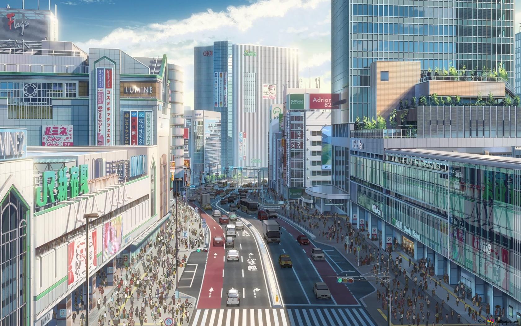 1680x1050 Your name city HD wallpaper download